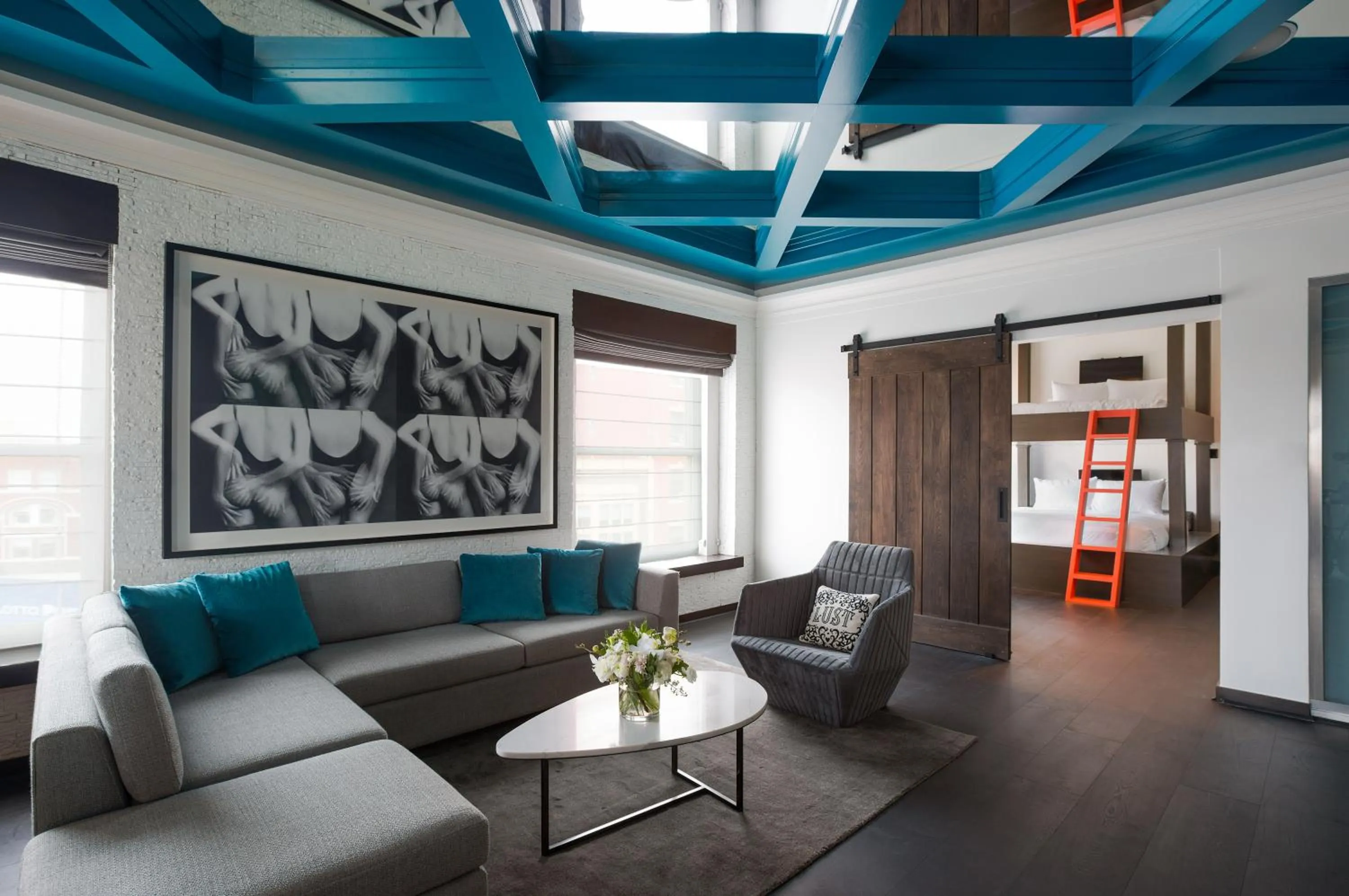 Living room in Andaz San Diego, By Hyatt