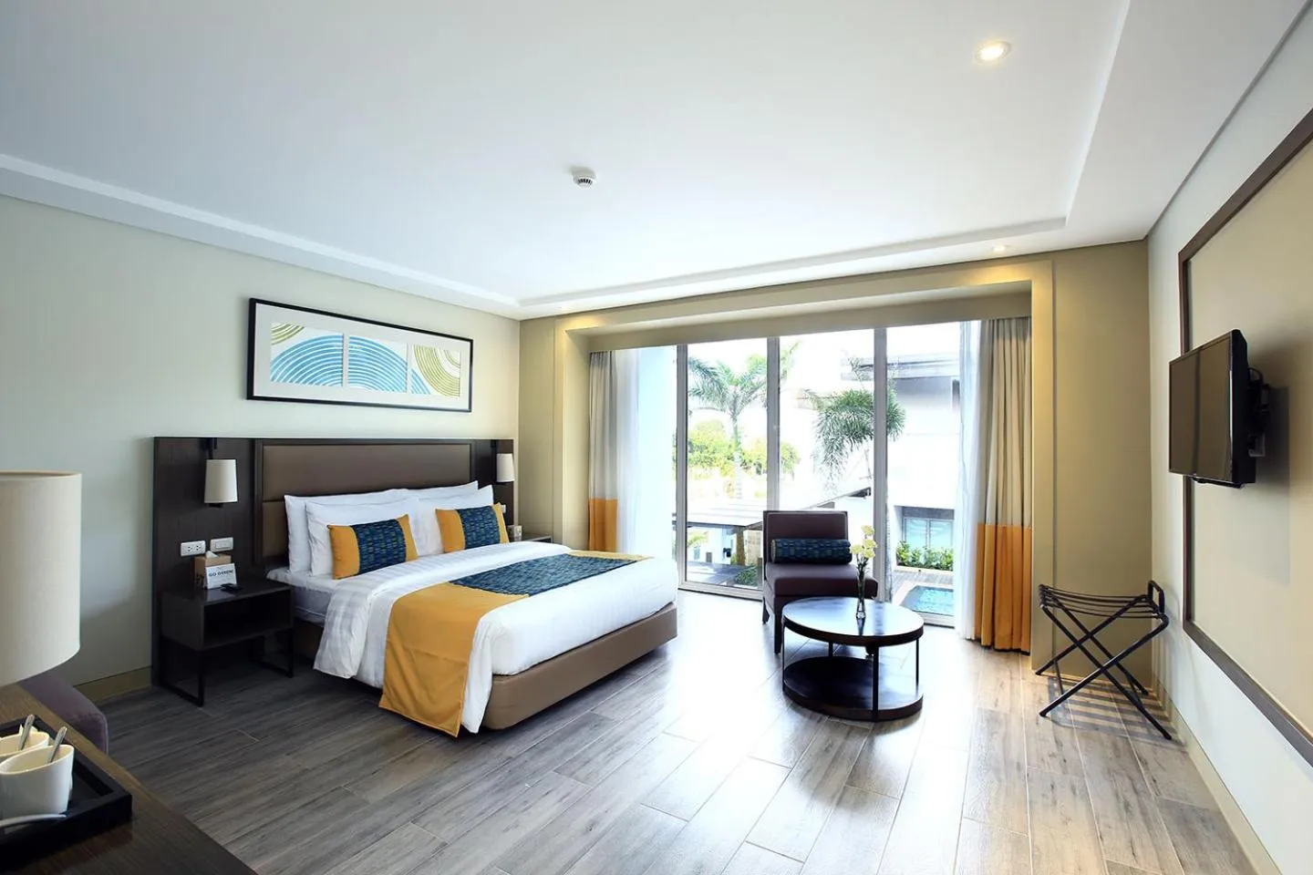 Photo of the whole room, Bed in Belmont Hotel Boracay near Newcoast Beach