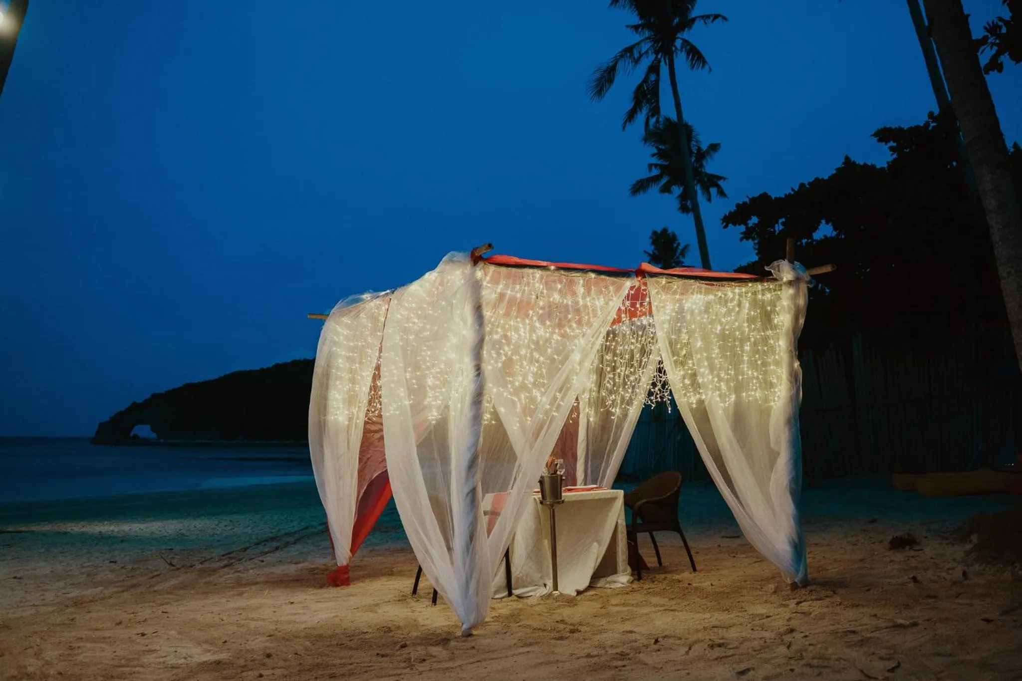 Dinner in Belmont Hotel Boracay near Newcoast Beach