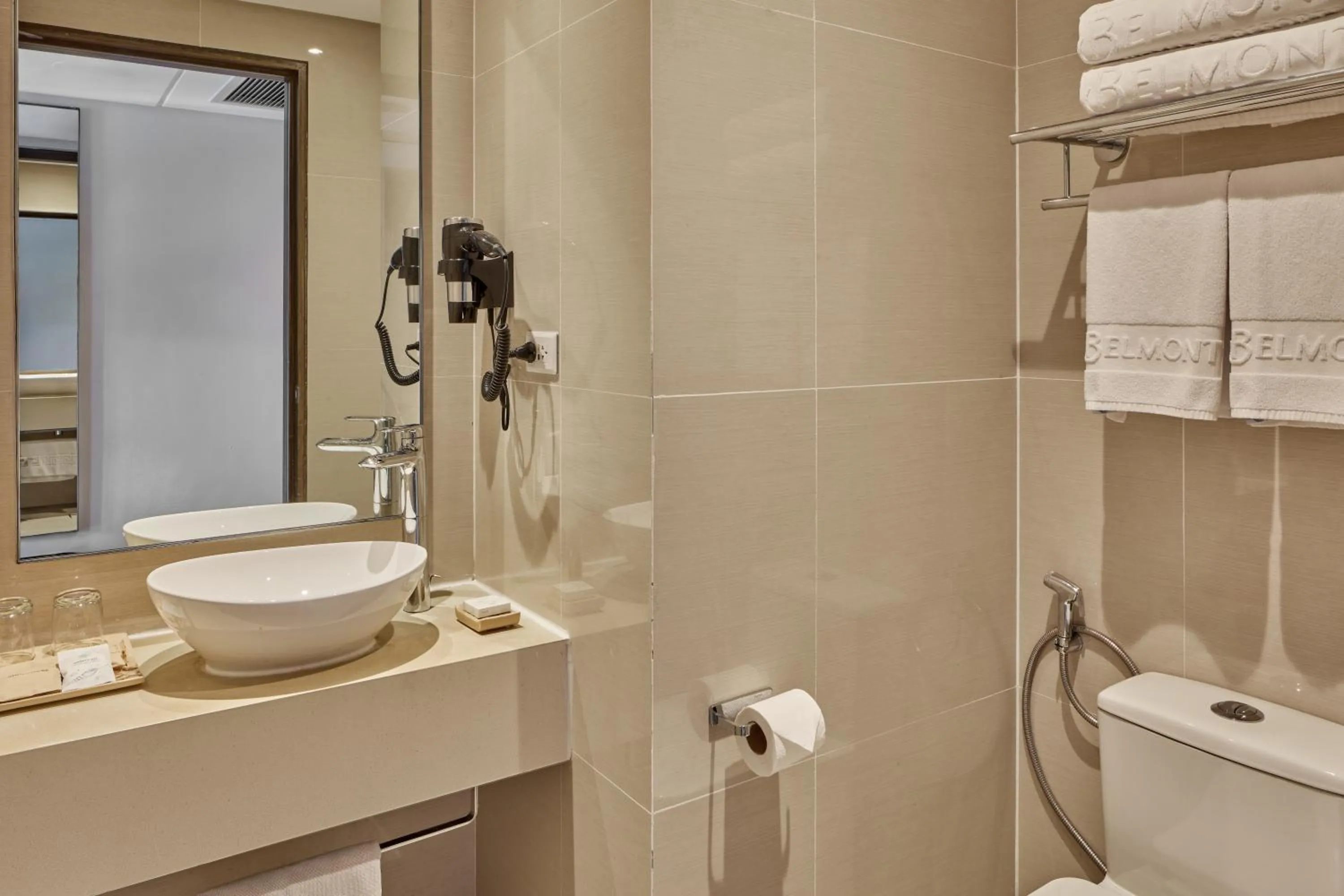 Bathroom in Belmont Hotel Boracay near Newcoast Beach