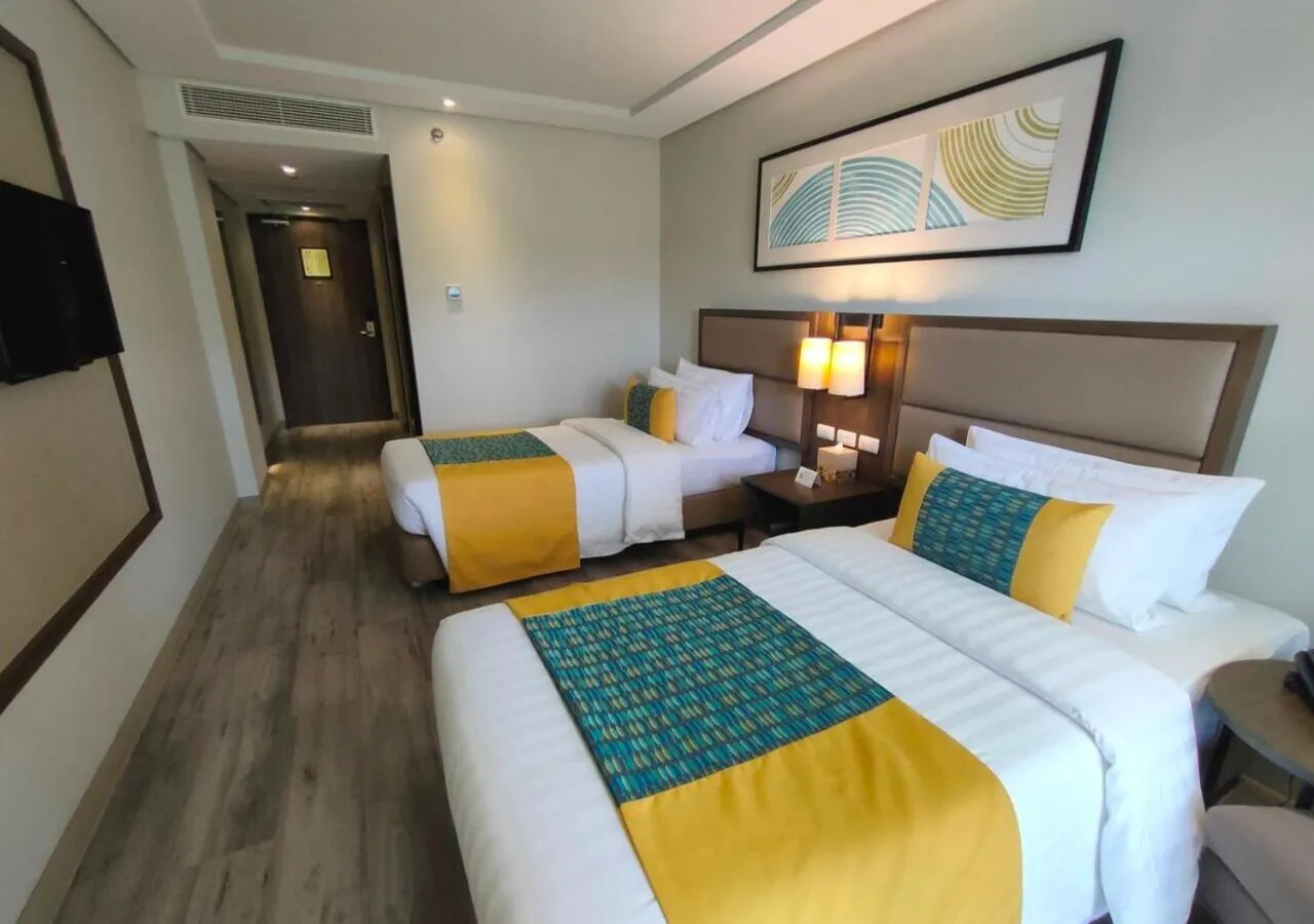 Bed in Belmont Hotel Boracay near Newcoast Beach