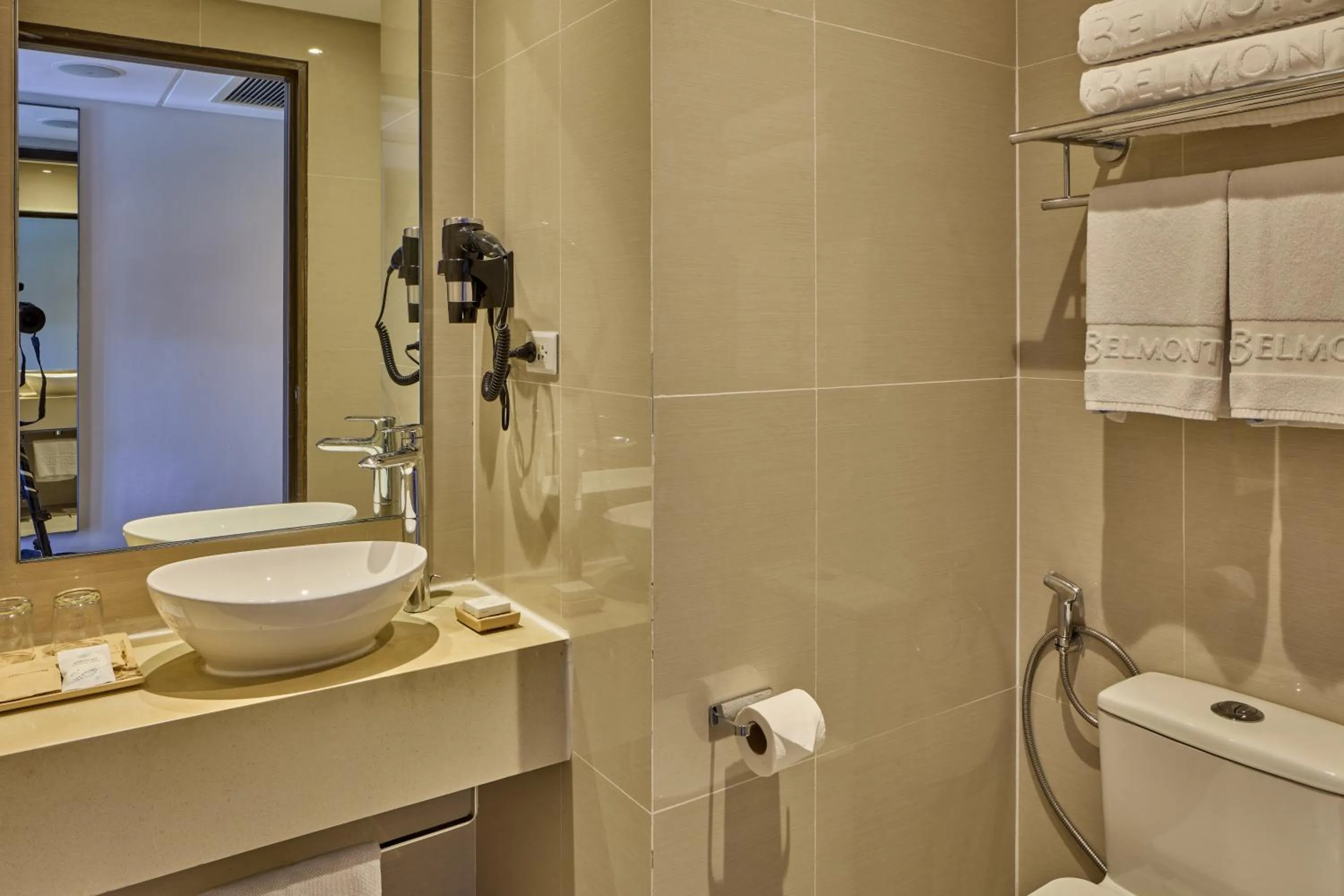 Bathroom in Belmont Hotel Boracay near Newcoast Beach