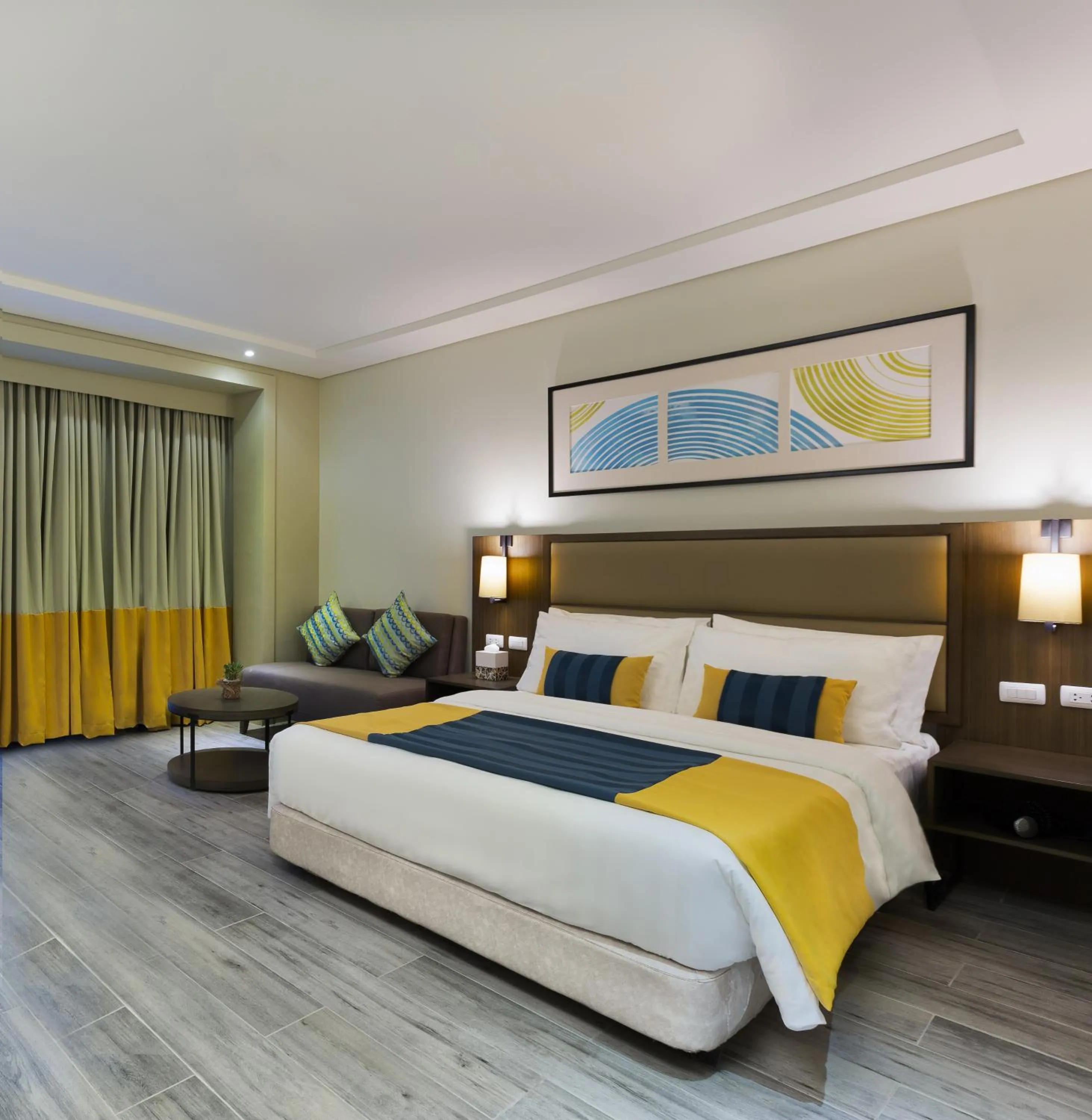 Photo of the whole room, Bed in Belmont Hotel Boracay near Newcoast Beach