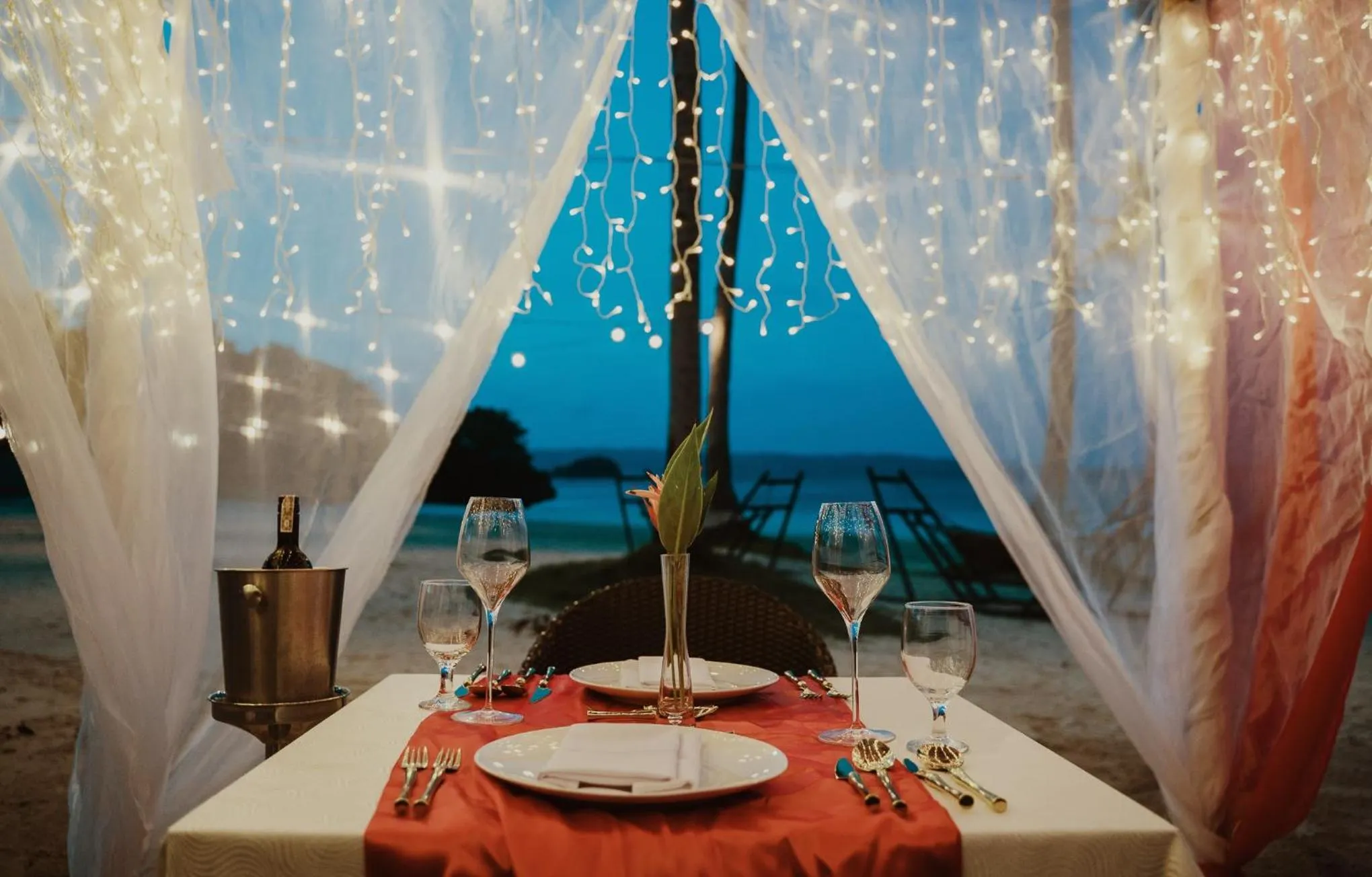 Dinner in Belmont Hotel Boracay near Newcoast Beach