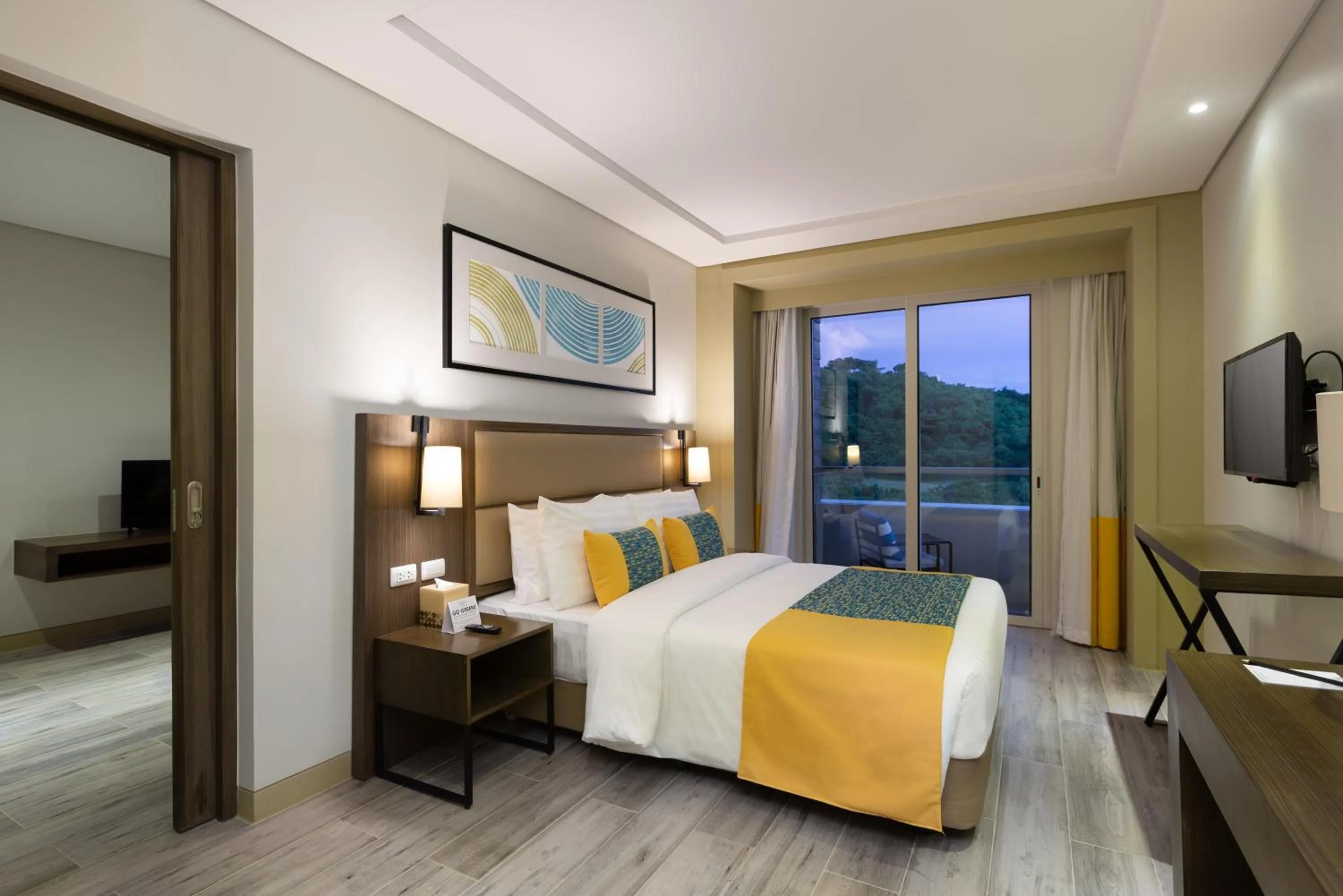 Photo of the whole room, Bed in Belmont Hotel Boracay near Newcoast Beach