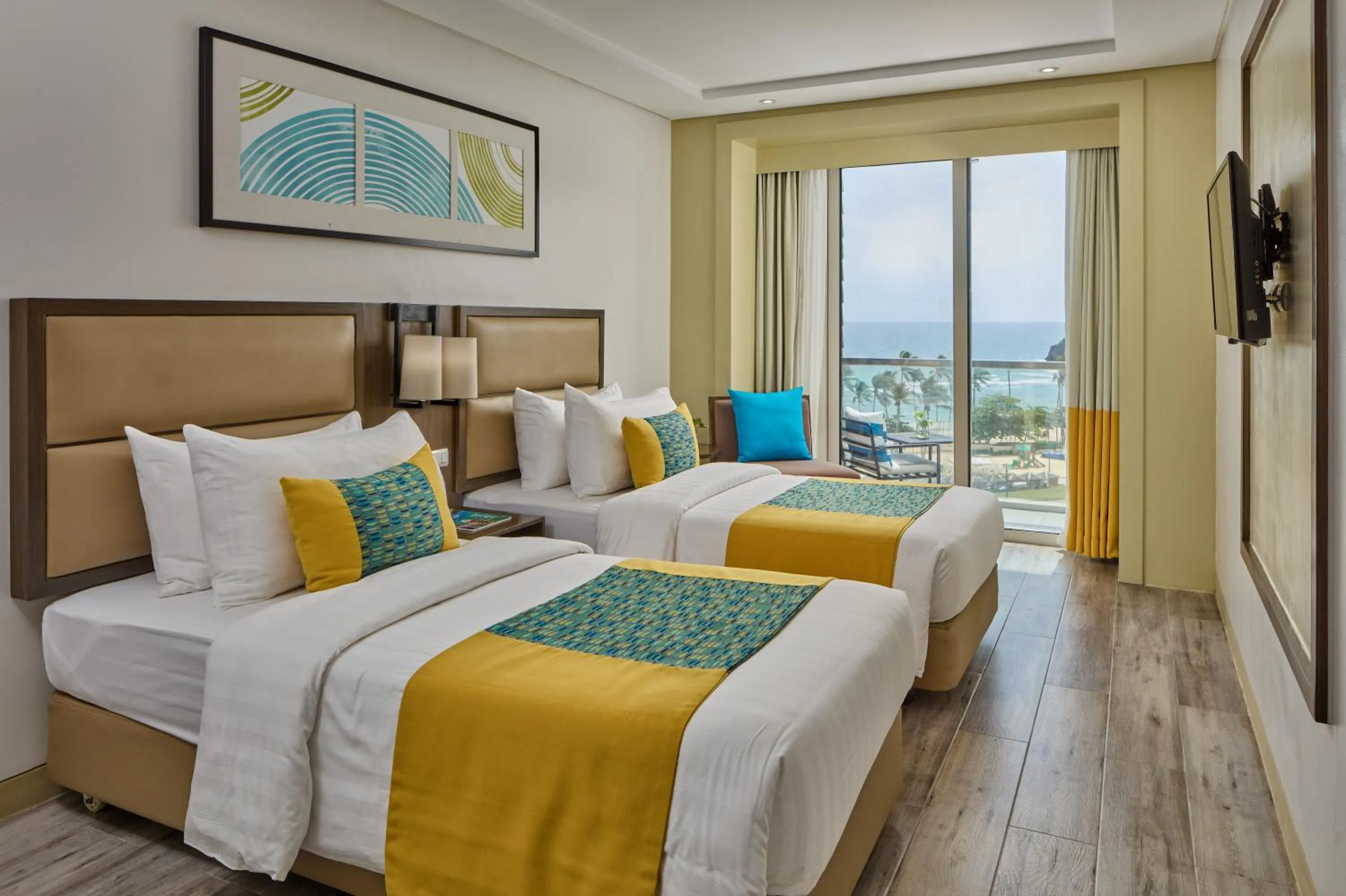 Bed in Belmont Hotel Boracay near Newcoast Beach