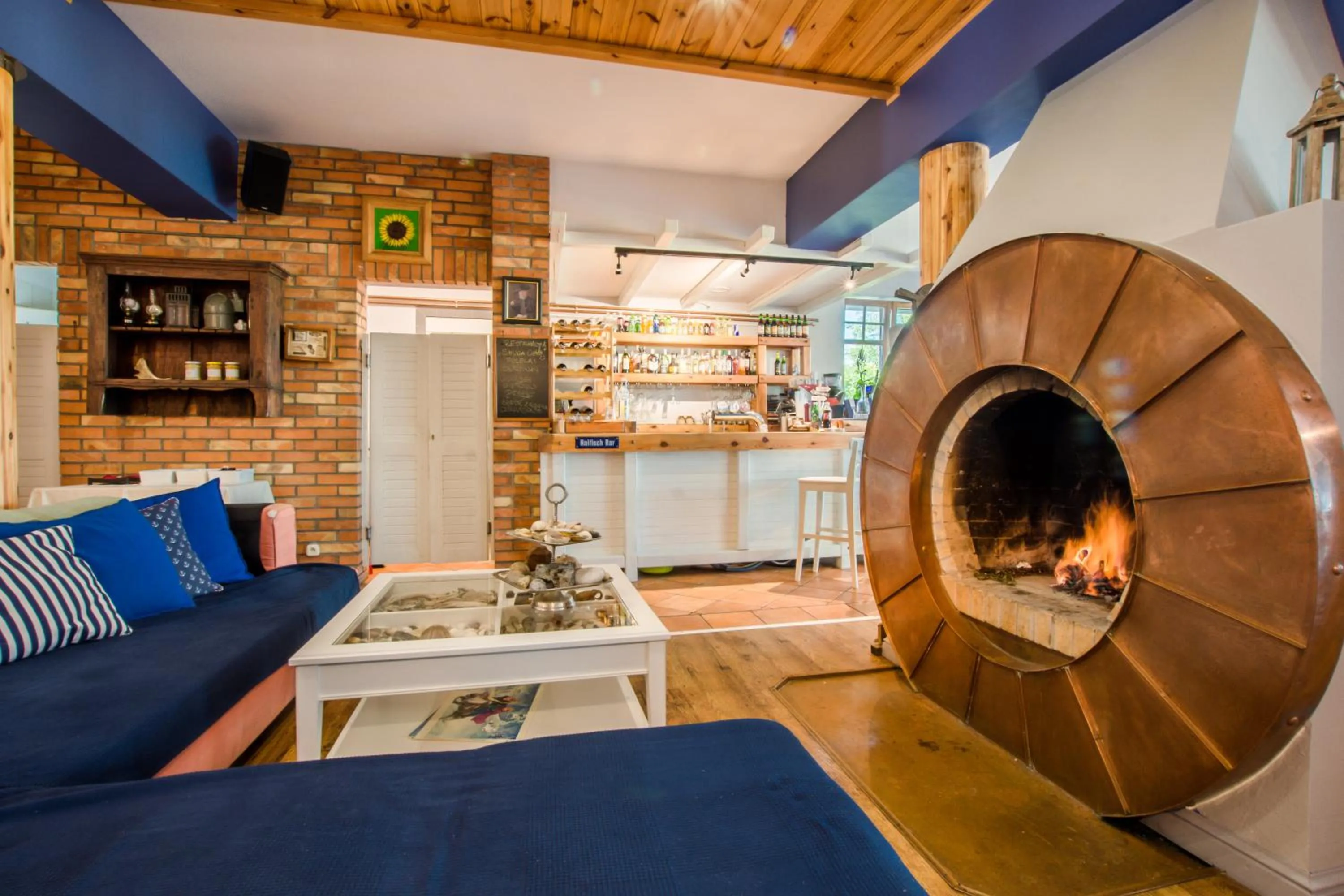 Lounge or bar in Domy na Wodzie na Mazurach