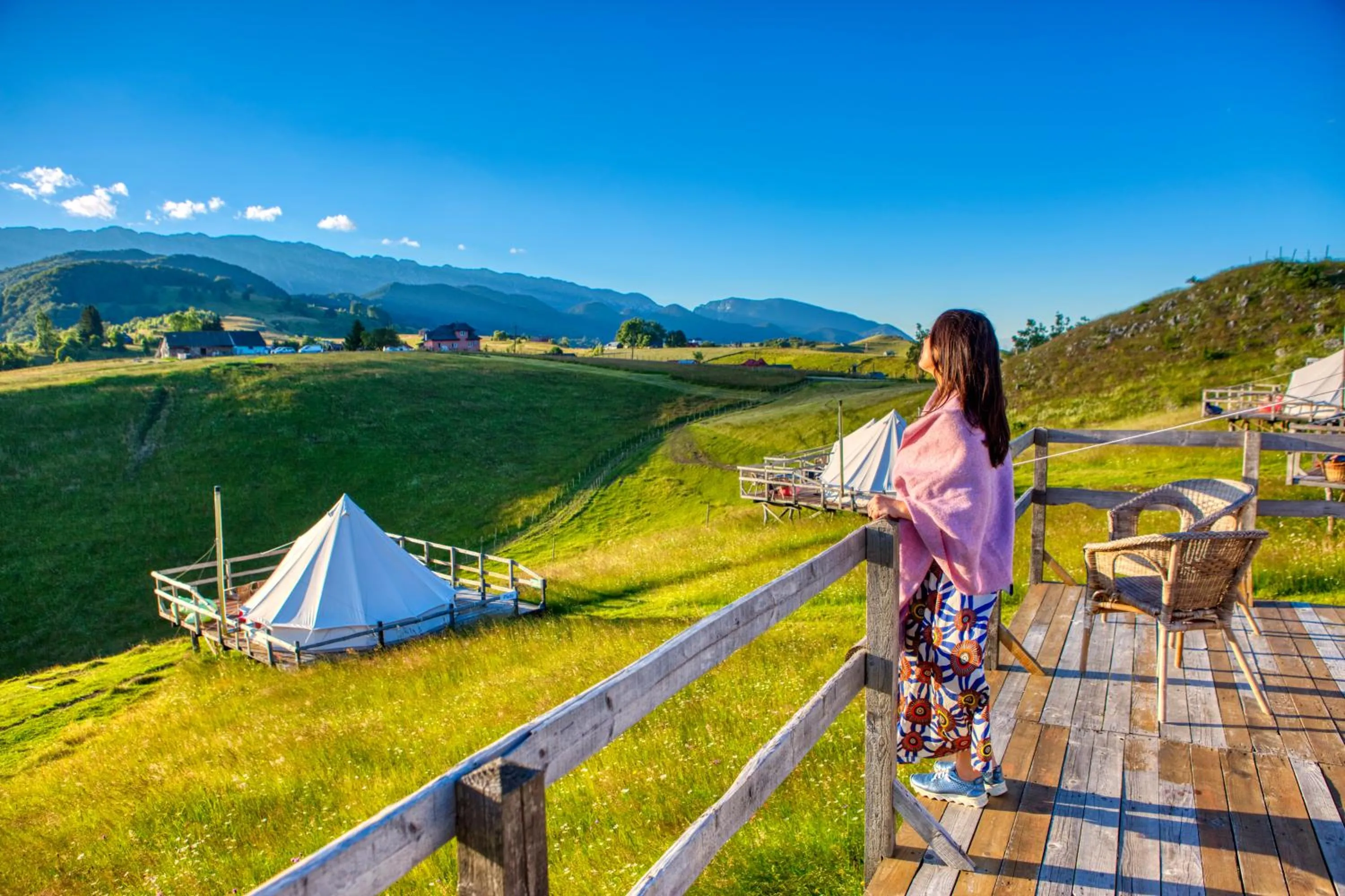 Mountain view in Ursa Mica Glamping Resort