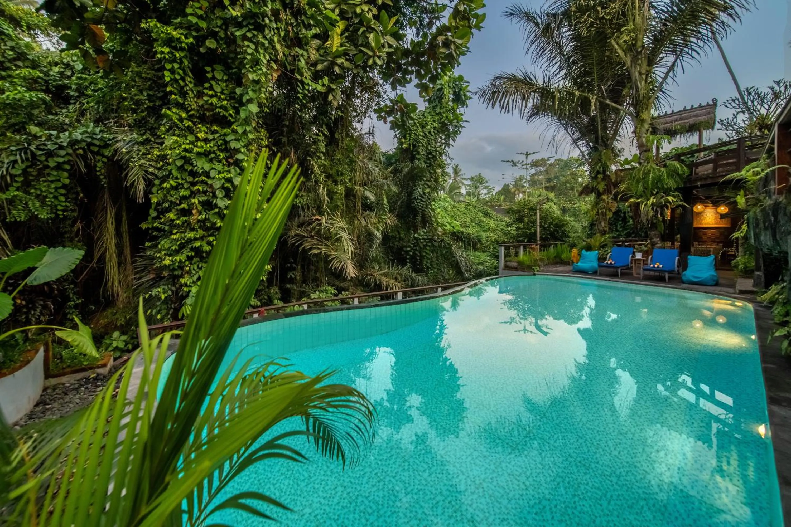 Pool view in Parvati Retreat Villas