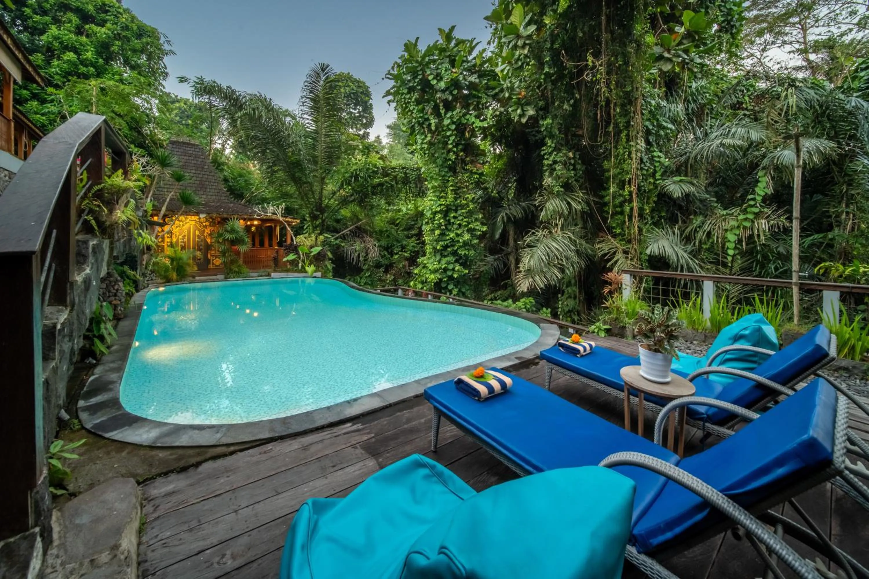 Pool view in Parvati Retreat Villas