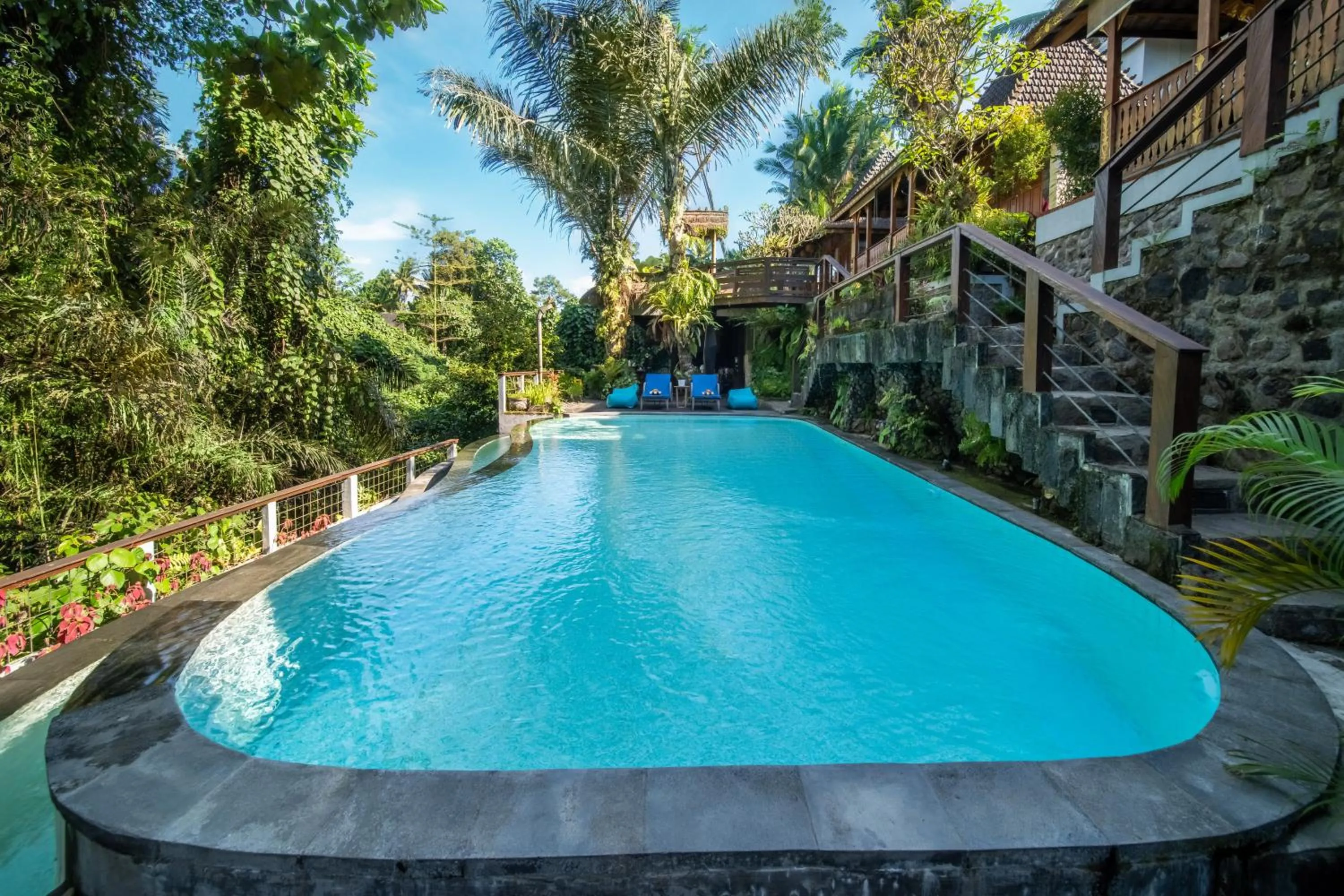 Pool view in Parvati Retreat Villas