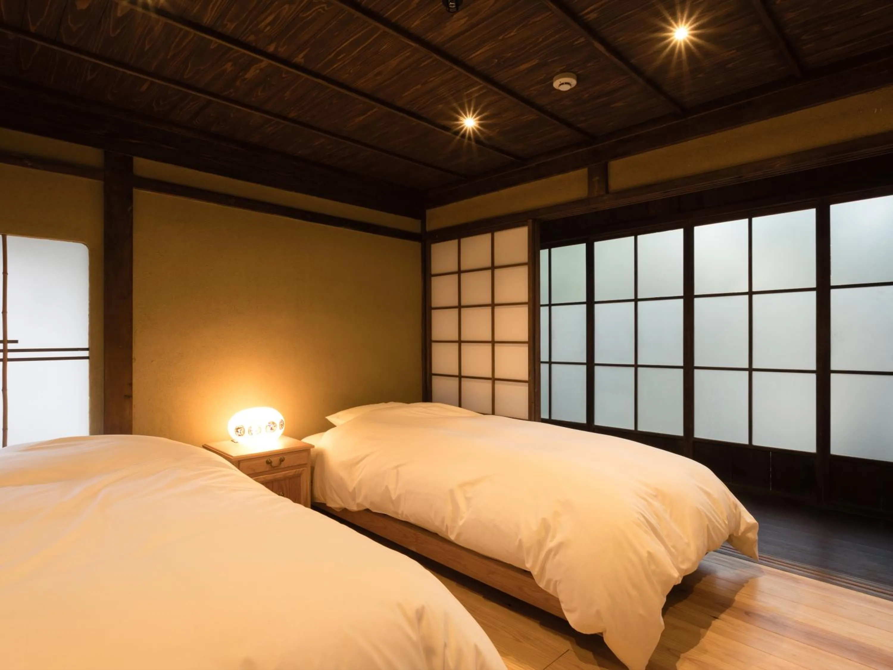 Photo of the whole room, Bed in Nipponia Izumo Hirata Cotton Road