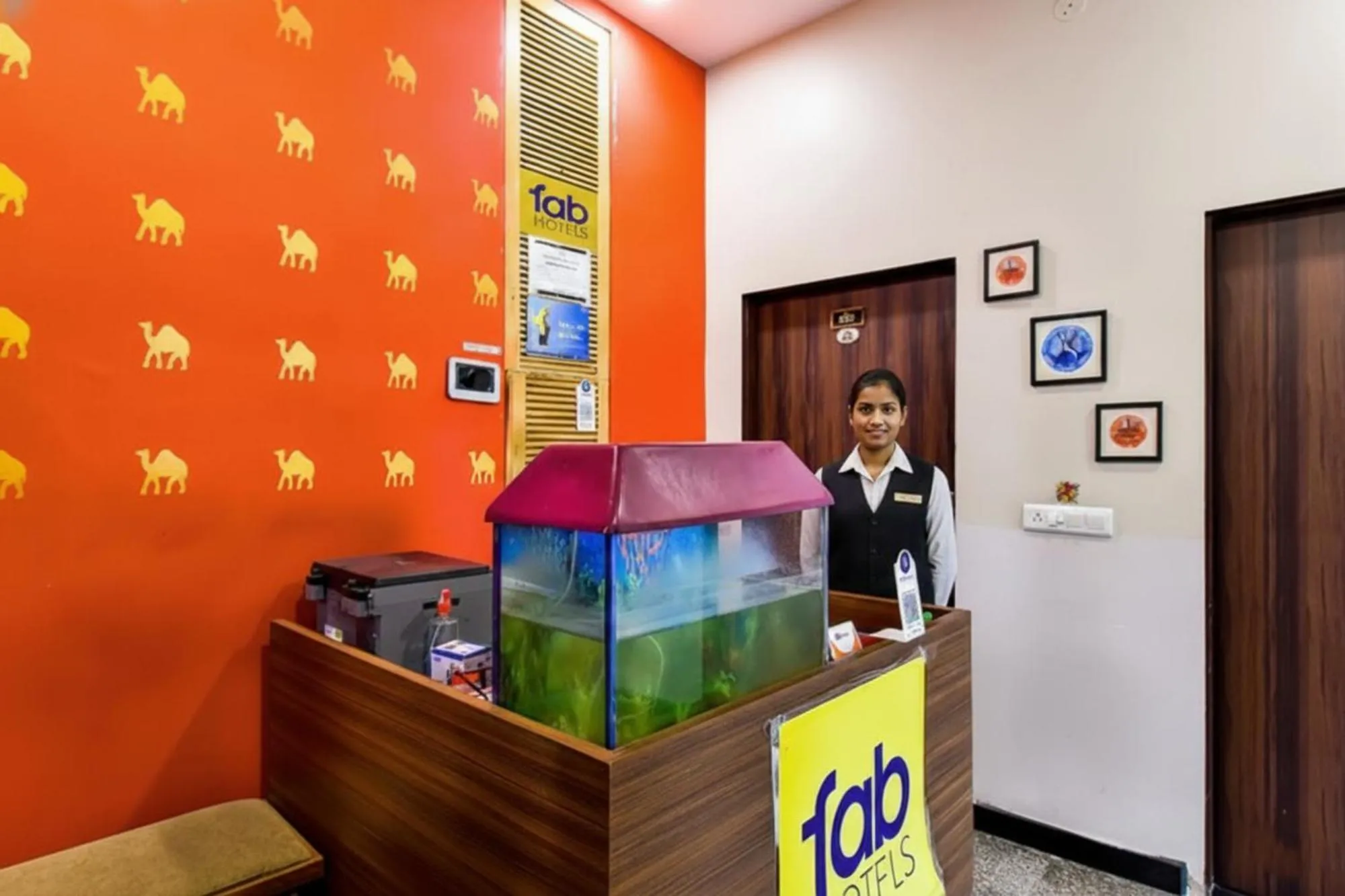 Lobby or reception in FabHotel The Castle Homestay