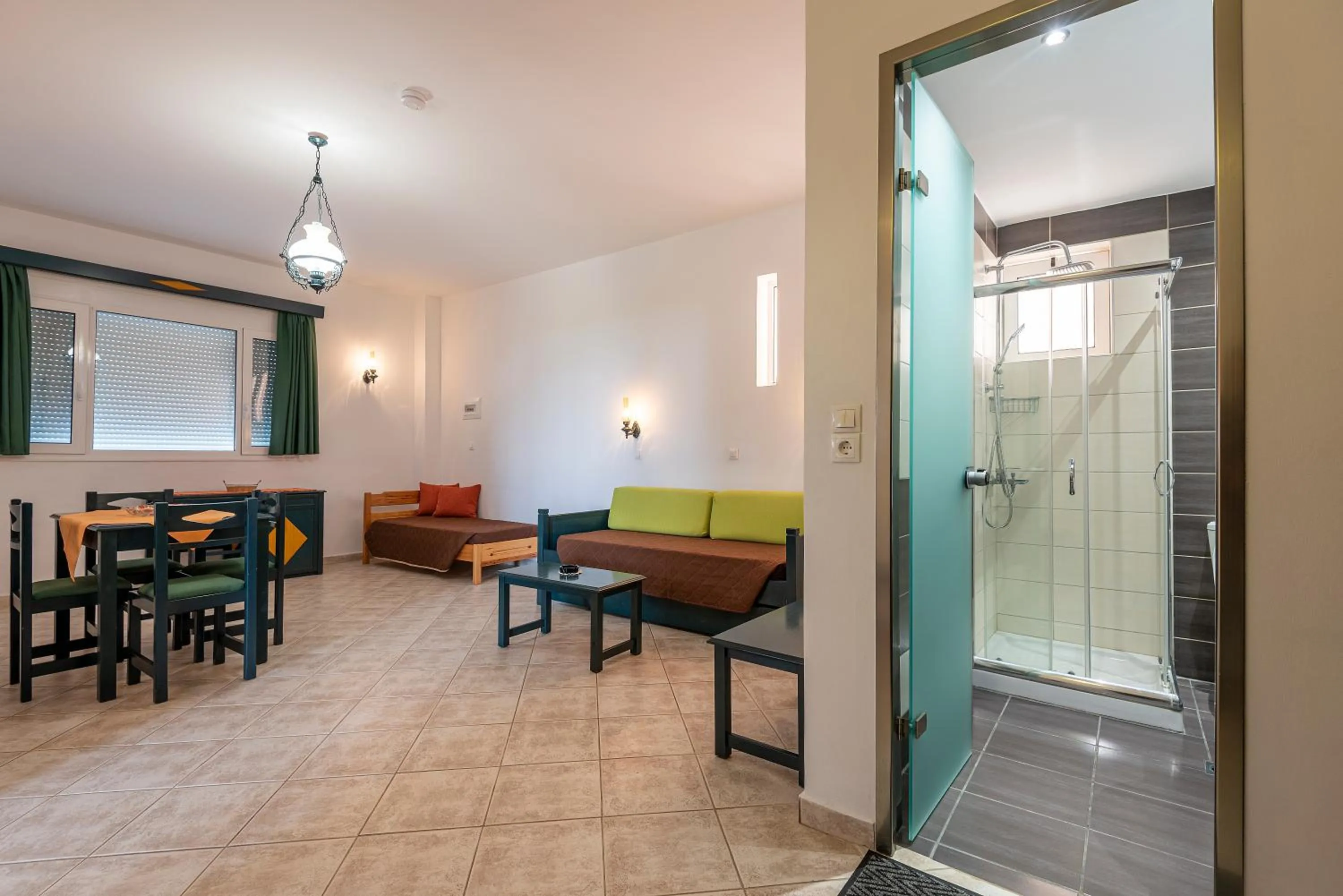 Seating area in Cirillo Family Hotel-Christinas Studios