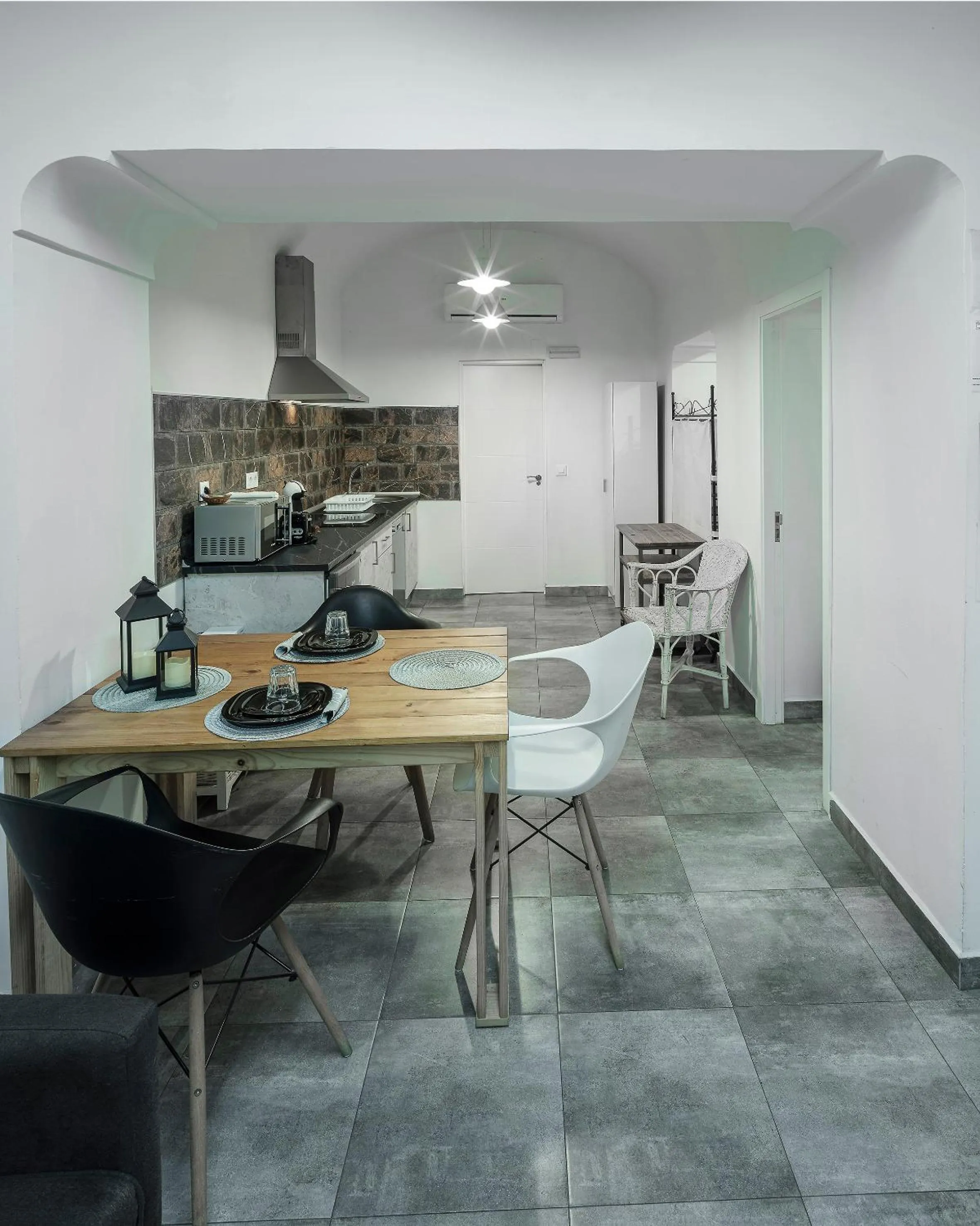 Kitchen or kitchenette in Apartamentos Gladiador