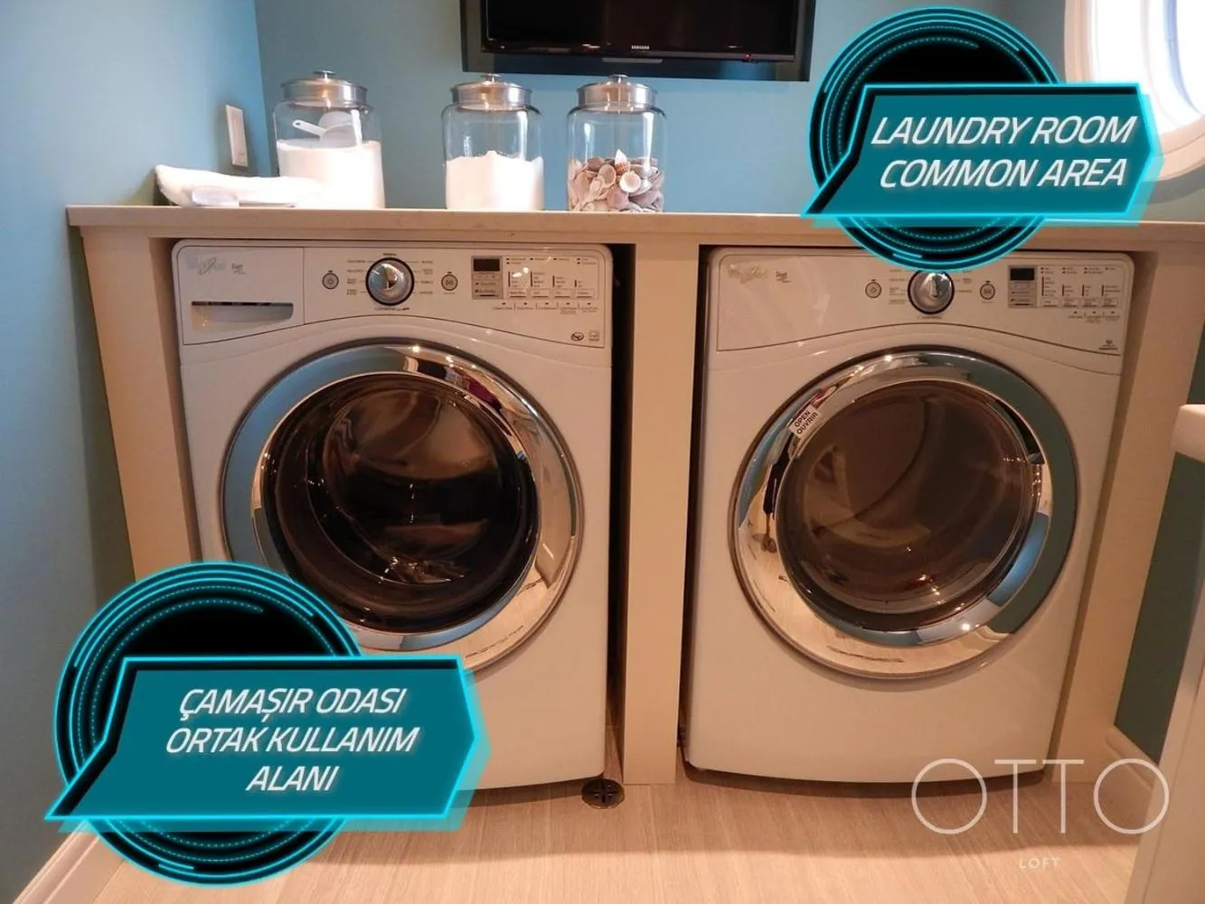 laundry in OTTO LOFT Premium Apartments