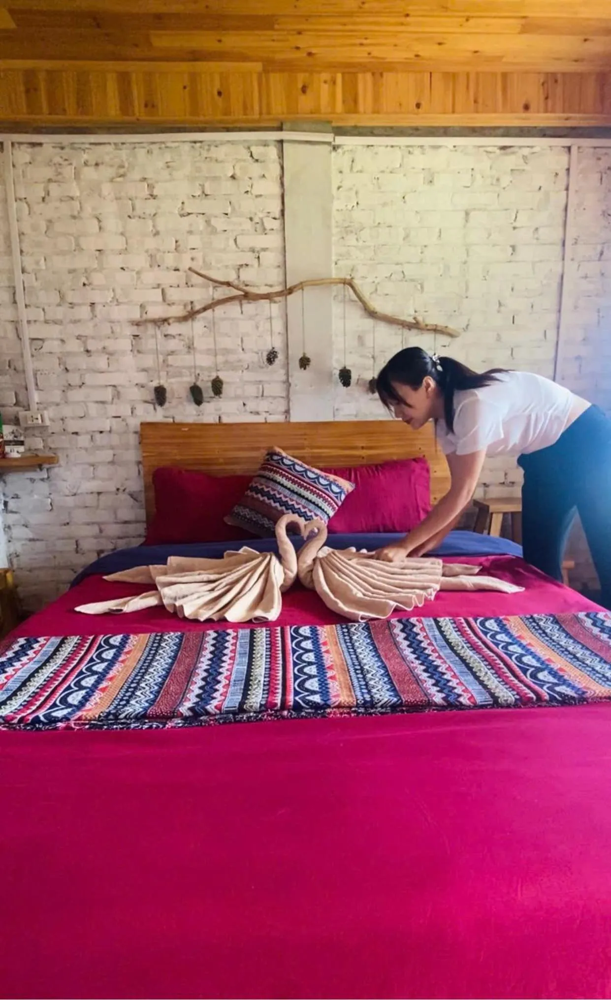 Bed in The Link farmstay