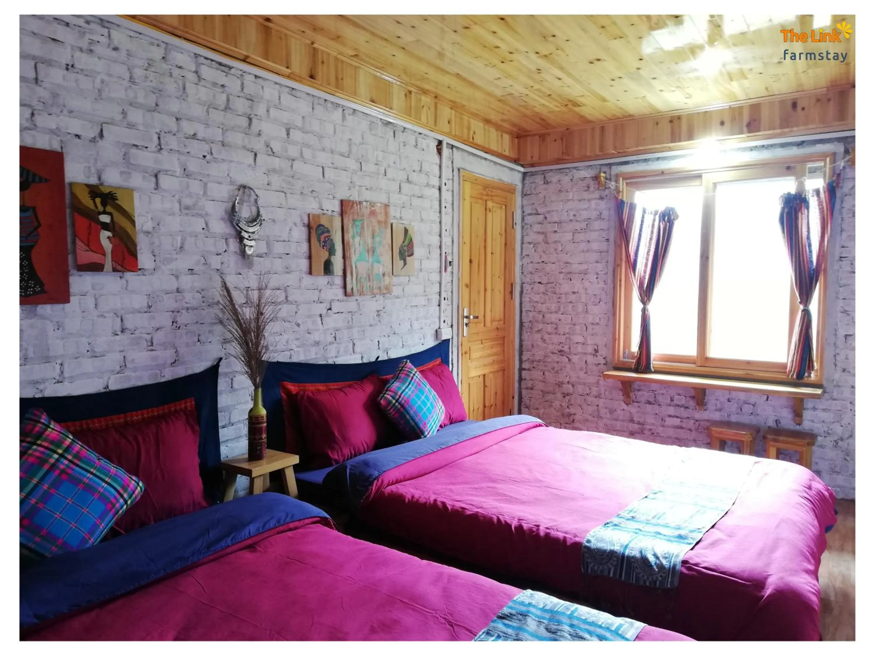 Bed in The Link farmstay