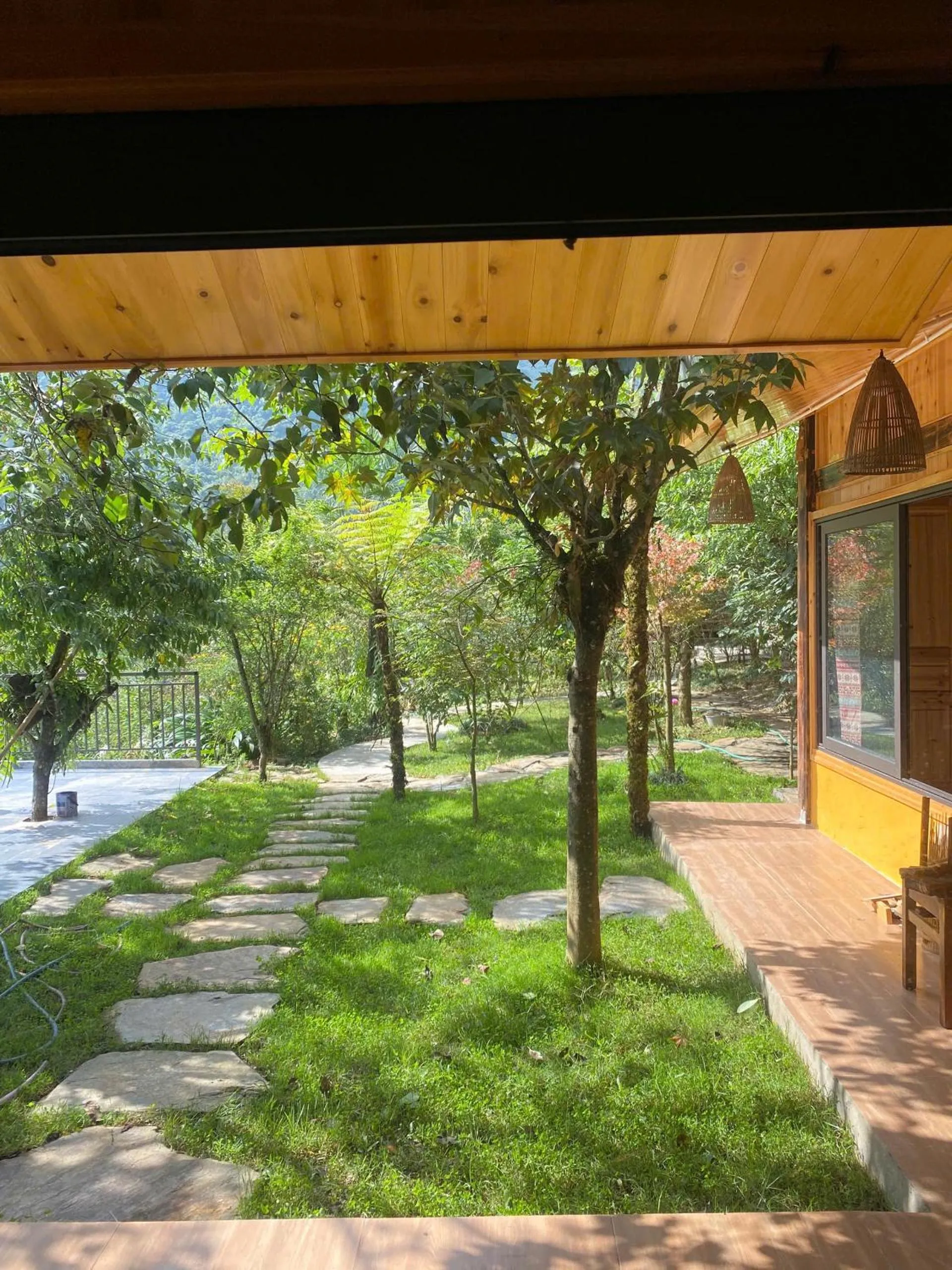 Garden view in The Link farmstay
