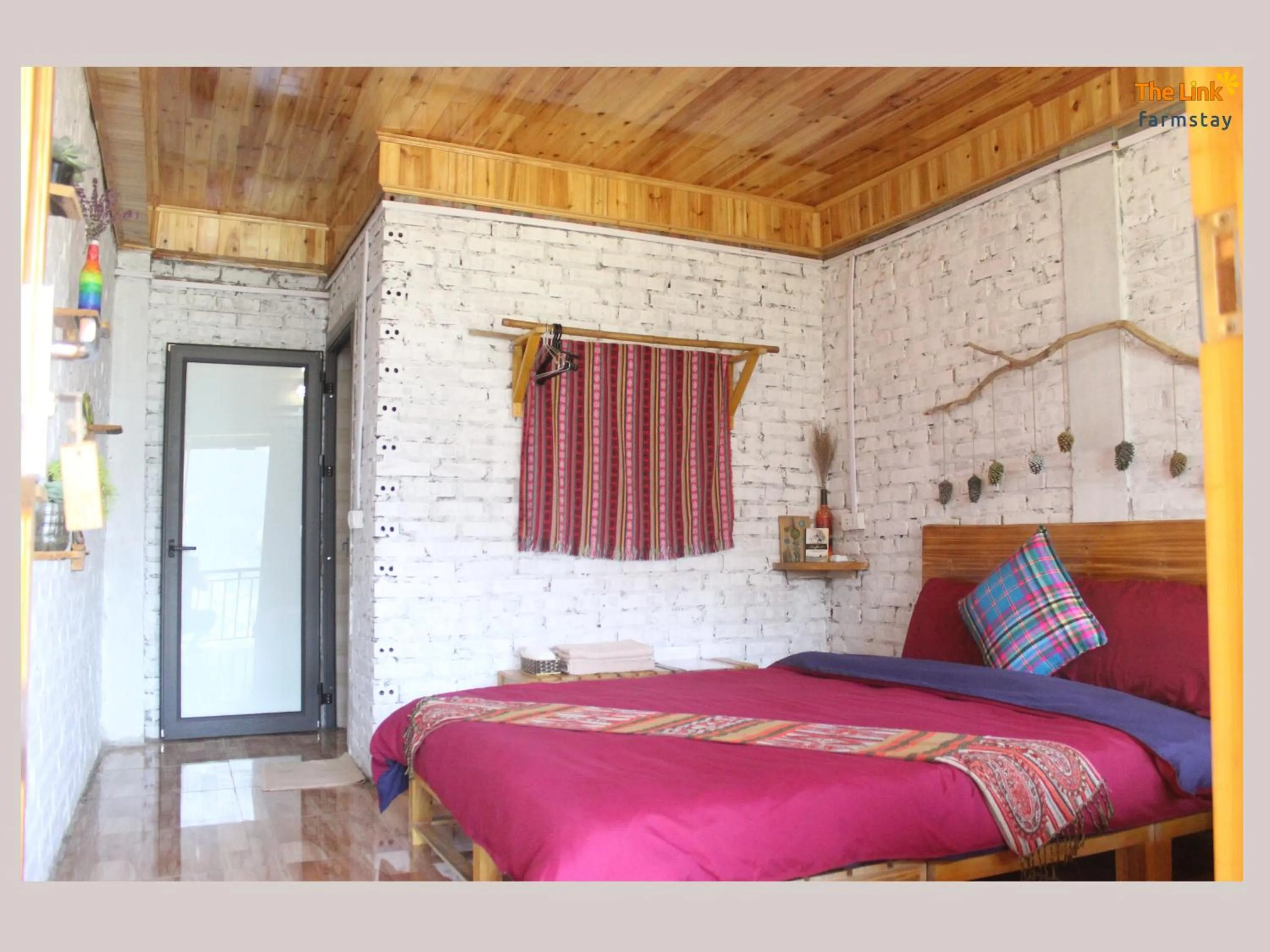 Bed in The Link farmstay