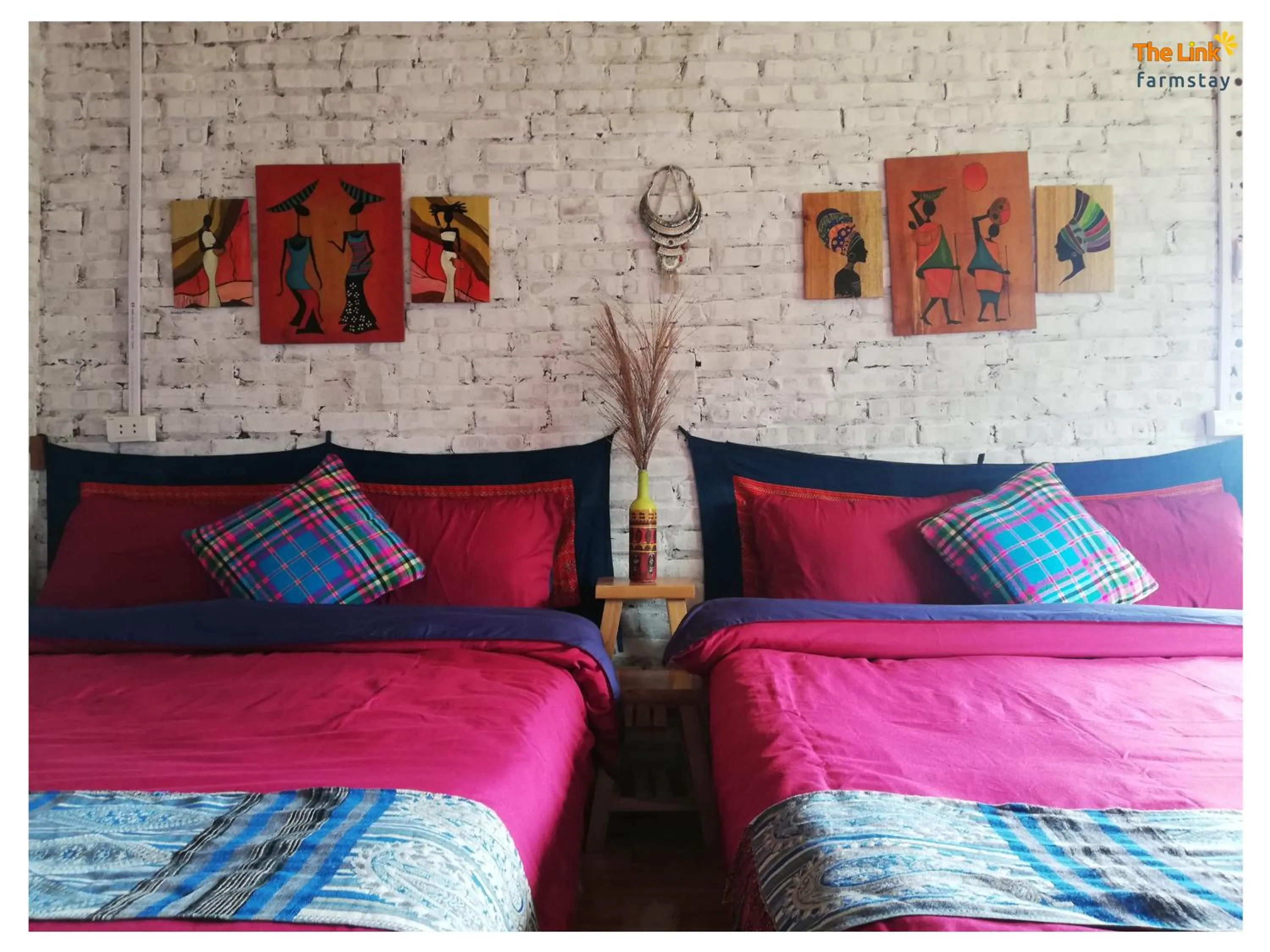 Bed in The Link farmstay