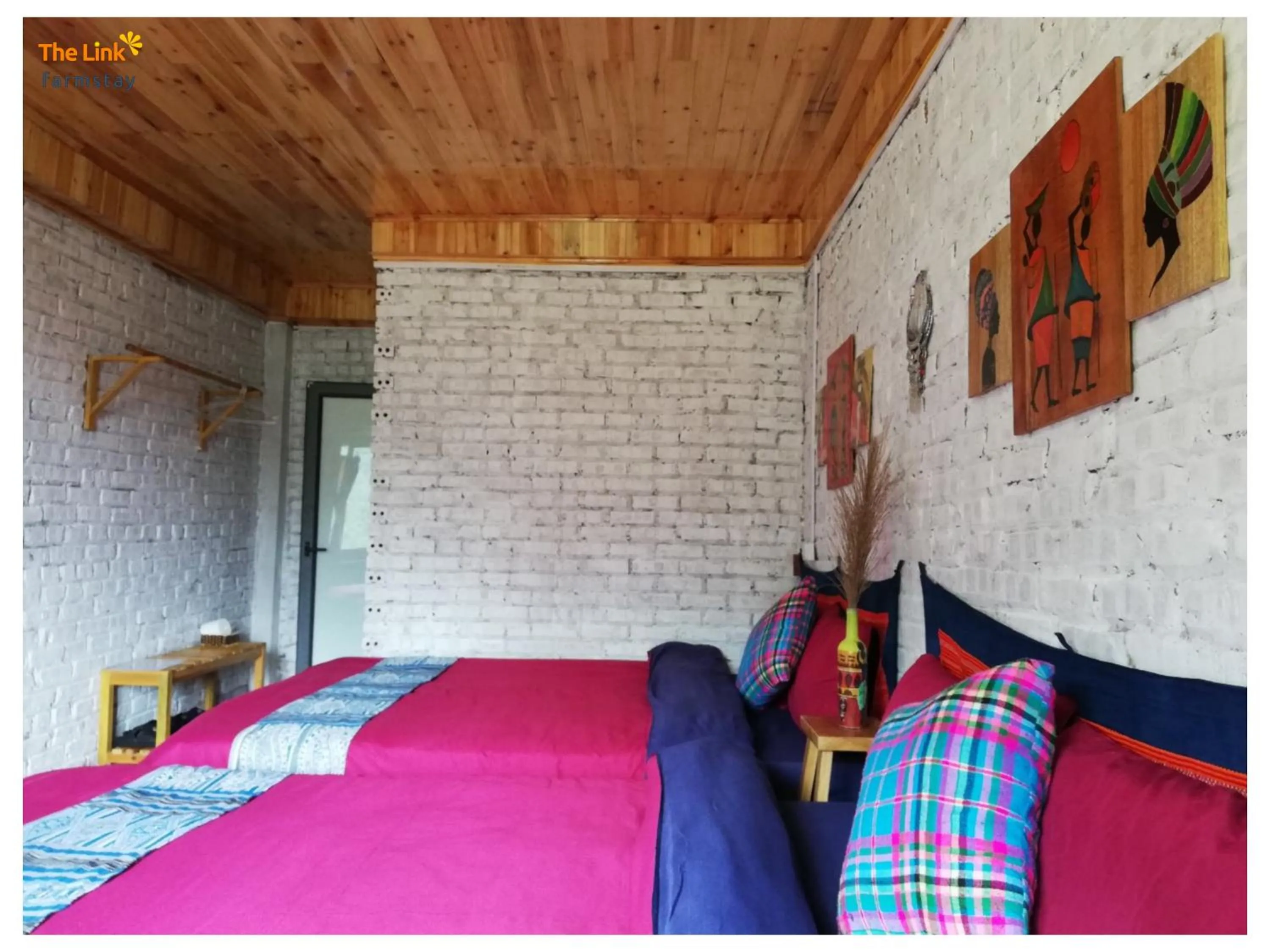 Bed in The Link farmstay