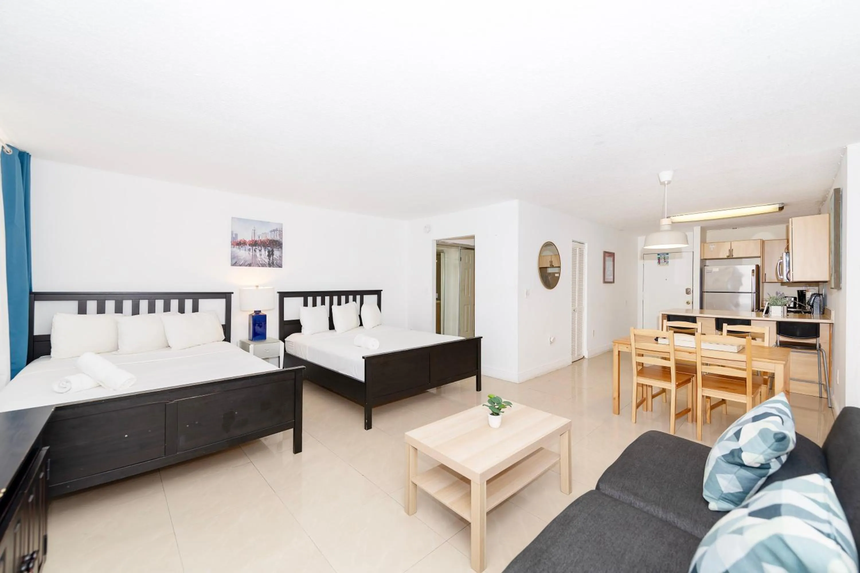 Bed in Sobe Apartments