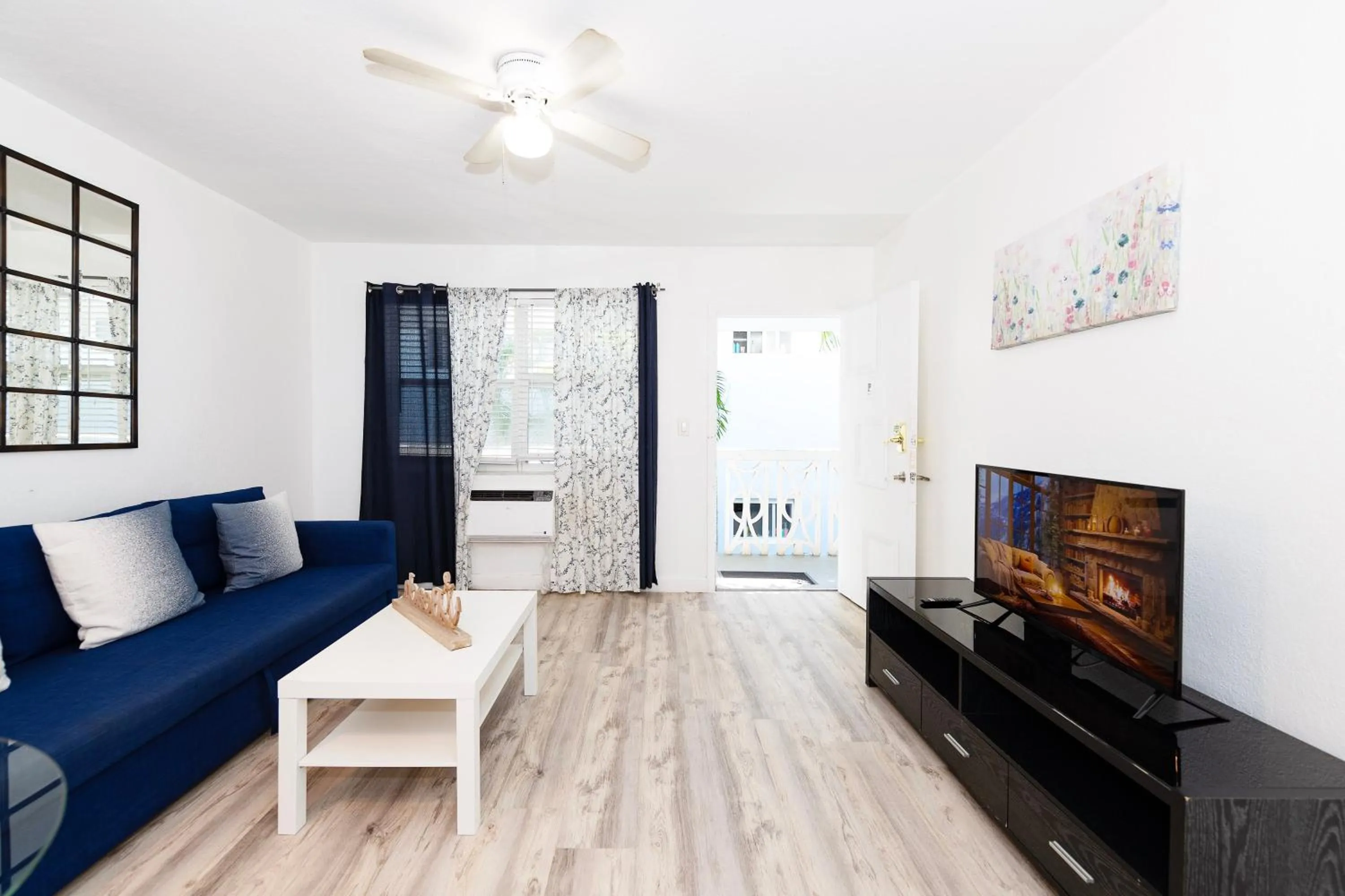 Living room in Sofi Beach Apartments