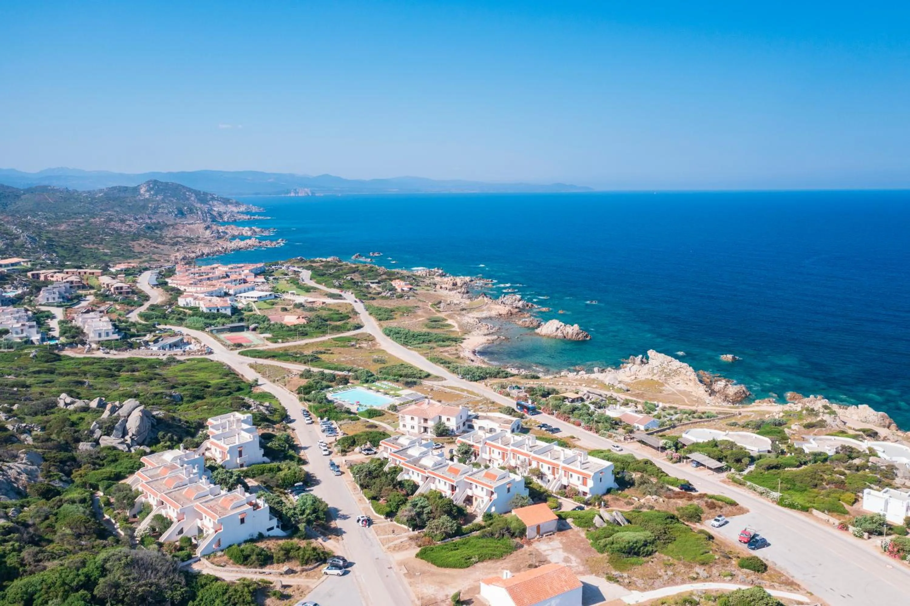 Bird's eye view in Residence Baia Santa Reparata