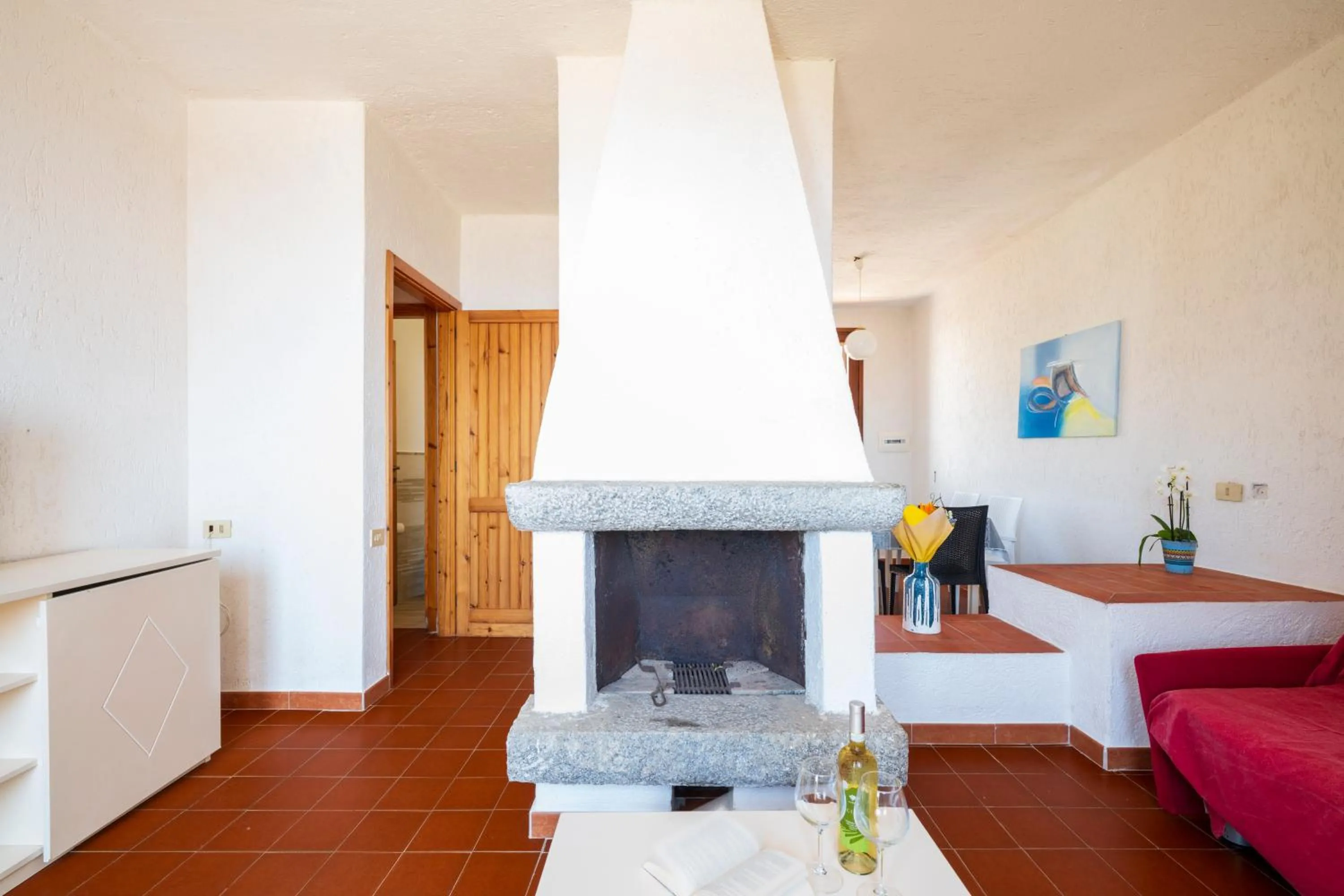 Living room in Residence Baia Santa Reparata