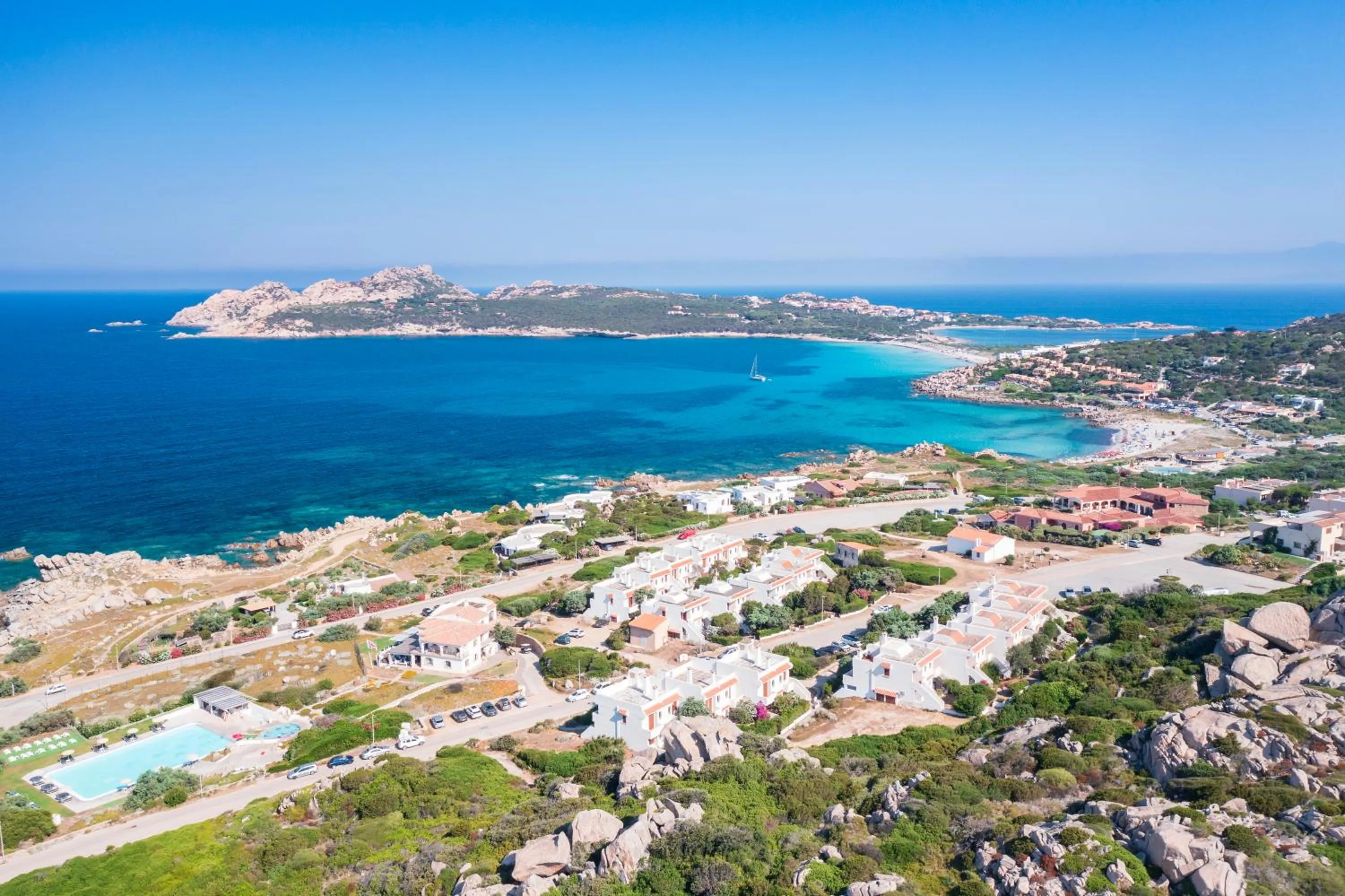 Bird's eye view in Residence Baia Santa Reparata