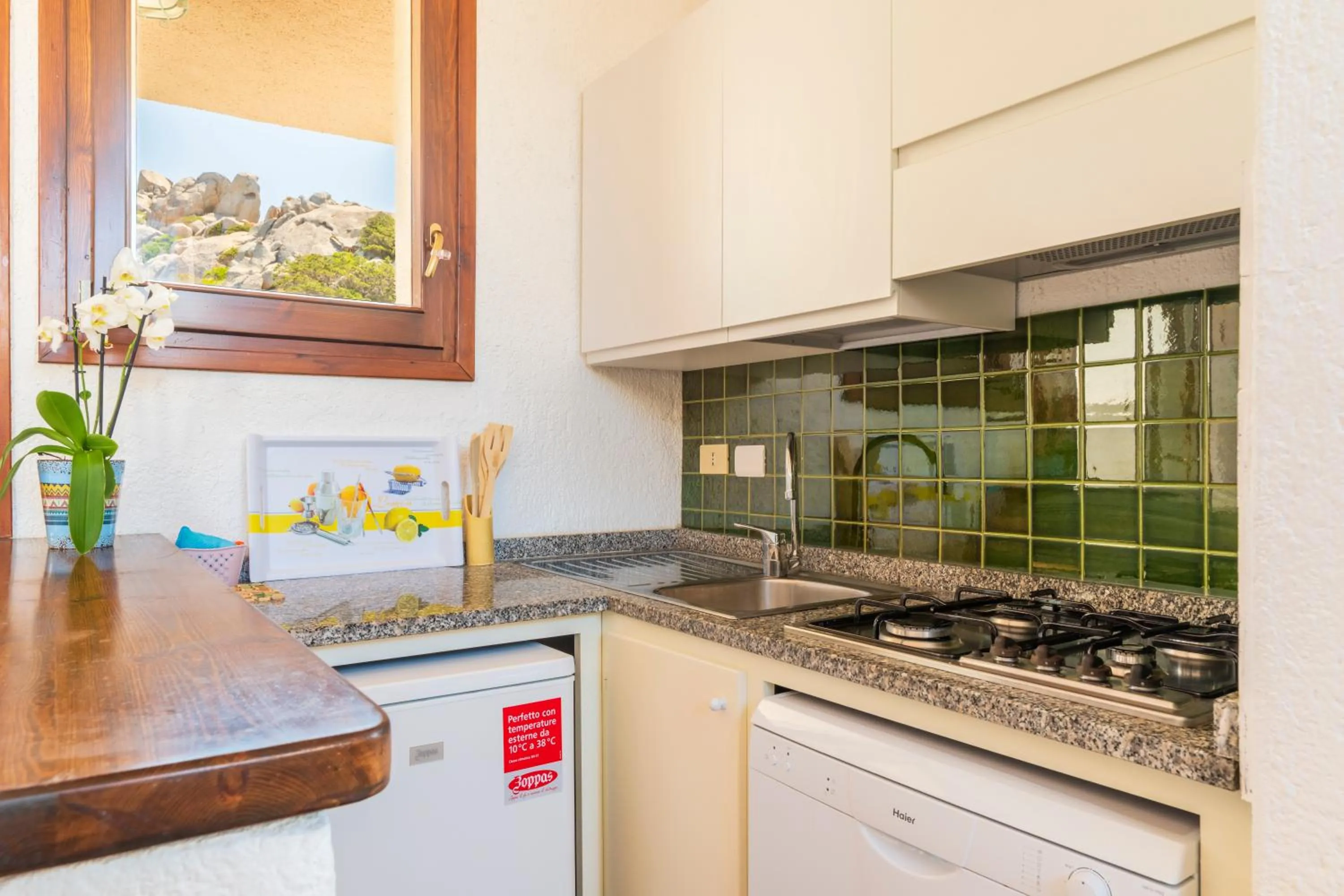 Kitchen or kitchenette in Residence Baia Santa Reparata