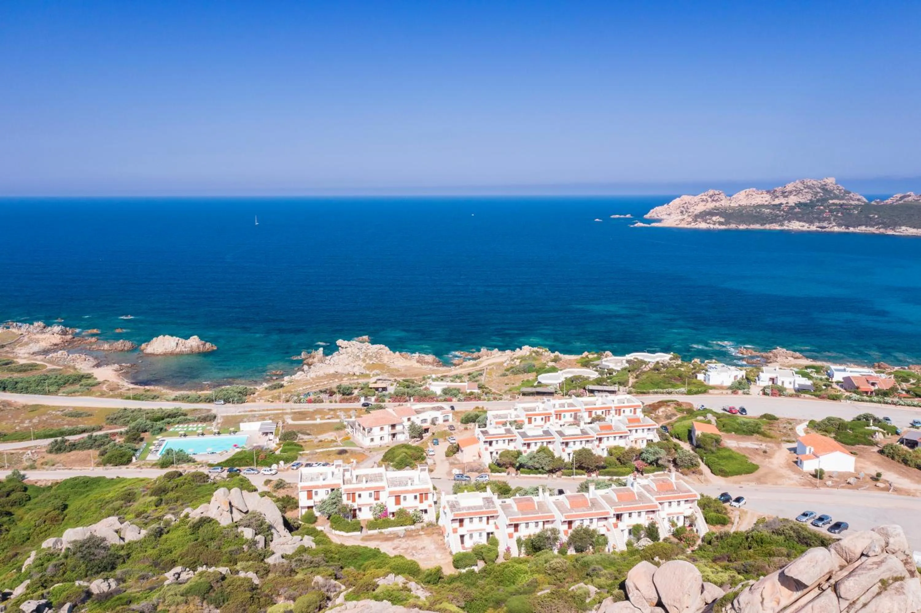 Bird's eye view in Residence Baia Santa Reparata