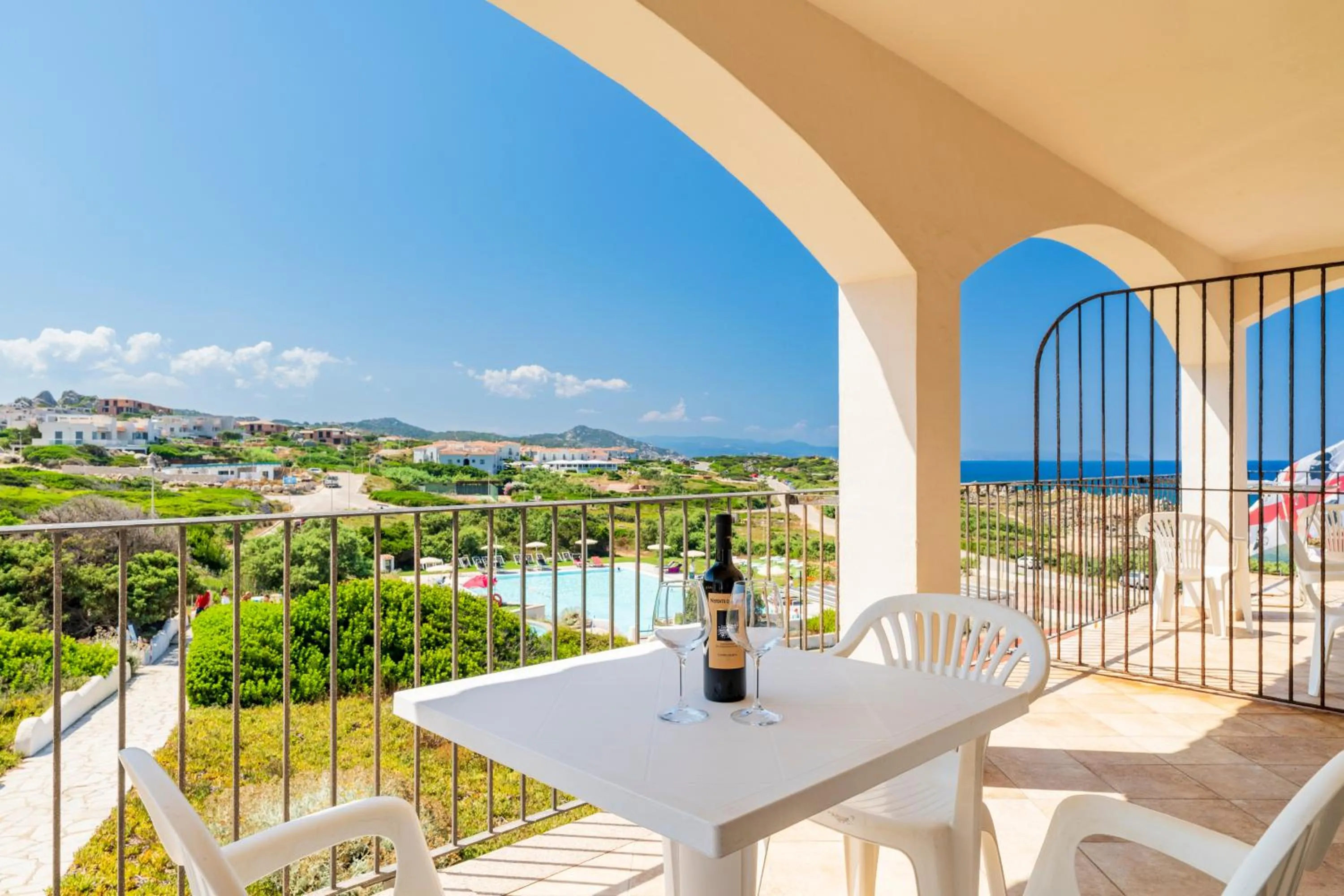 Balcony/Terrace in Residence Baia Santa Reparata