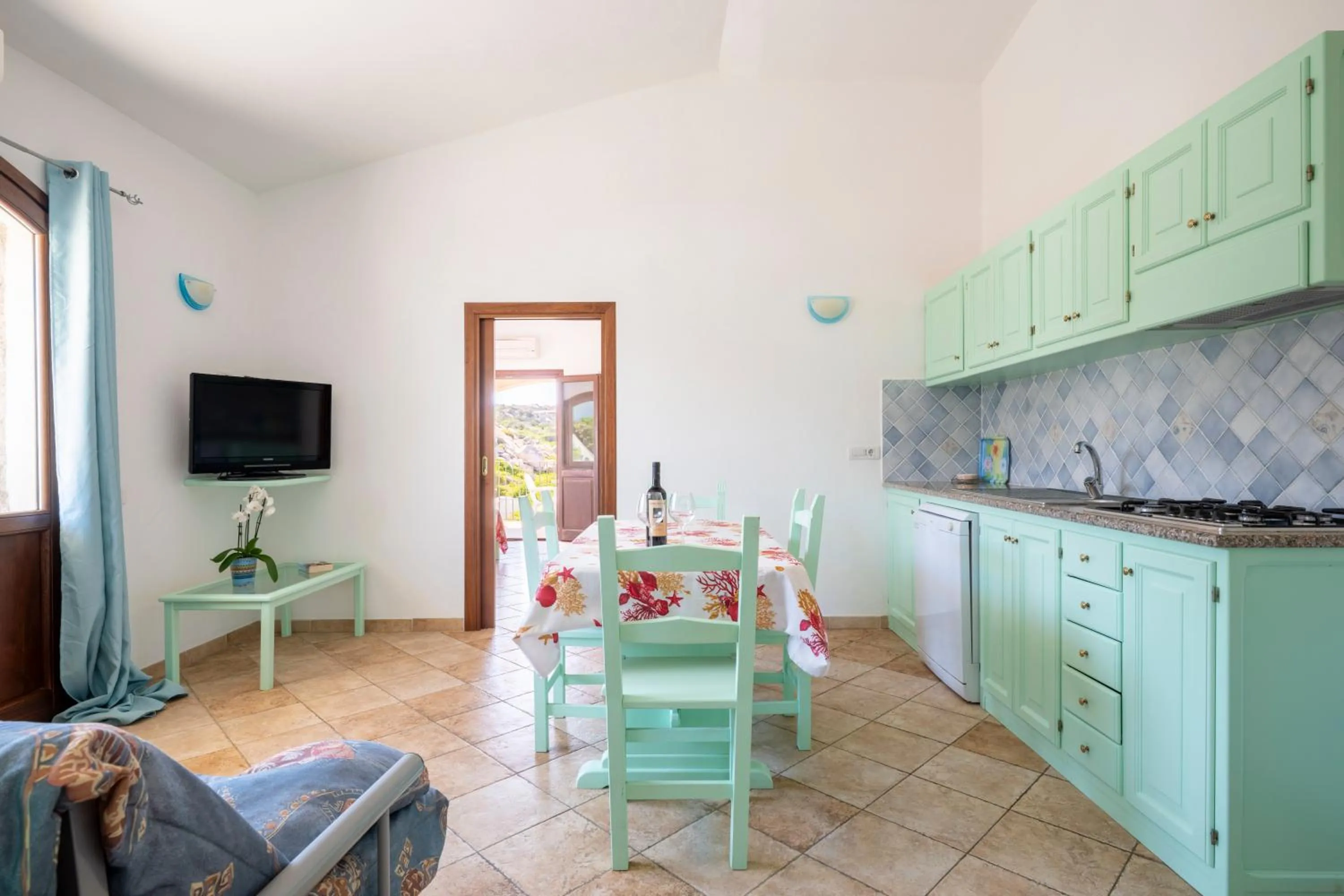 Living room in Residence Baia Santa Reparata