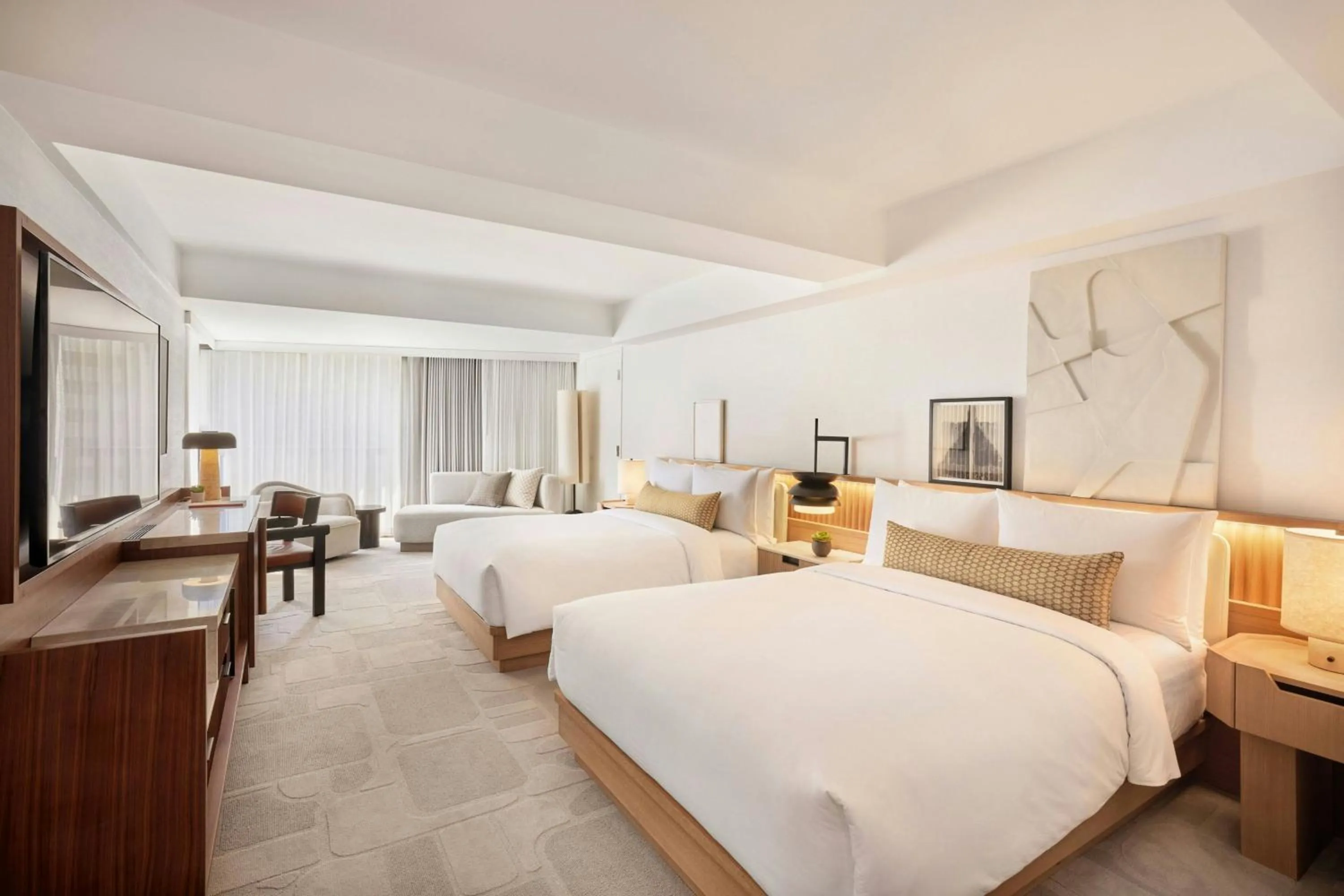 Photo of the whole room, Bed in The Jay, Autograph Collection