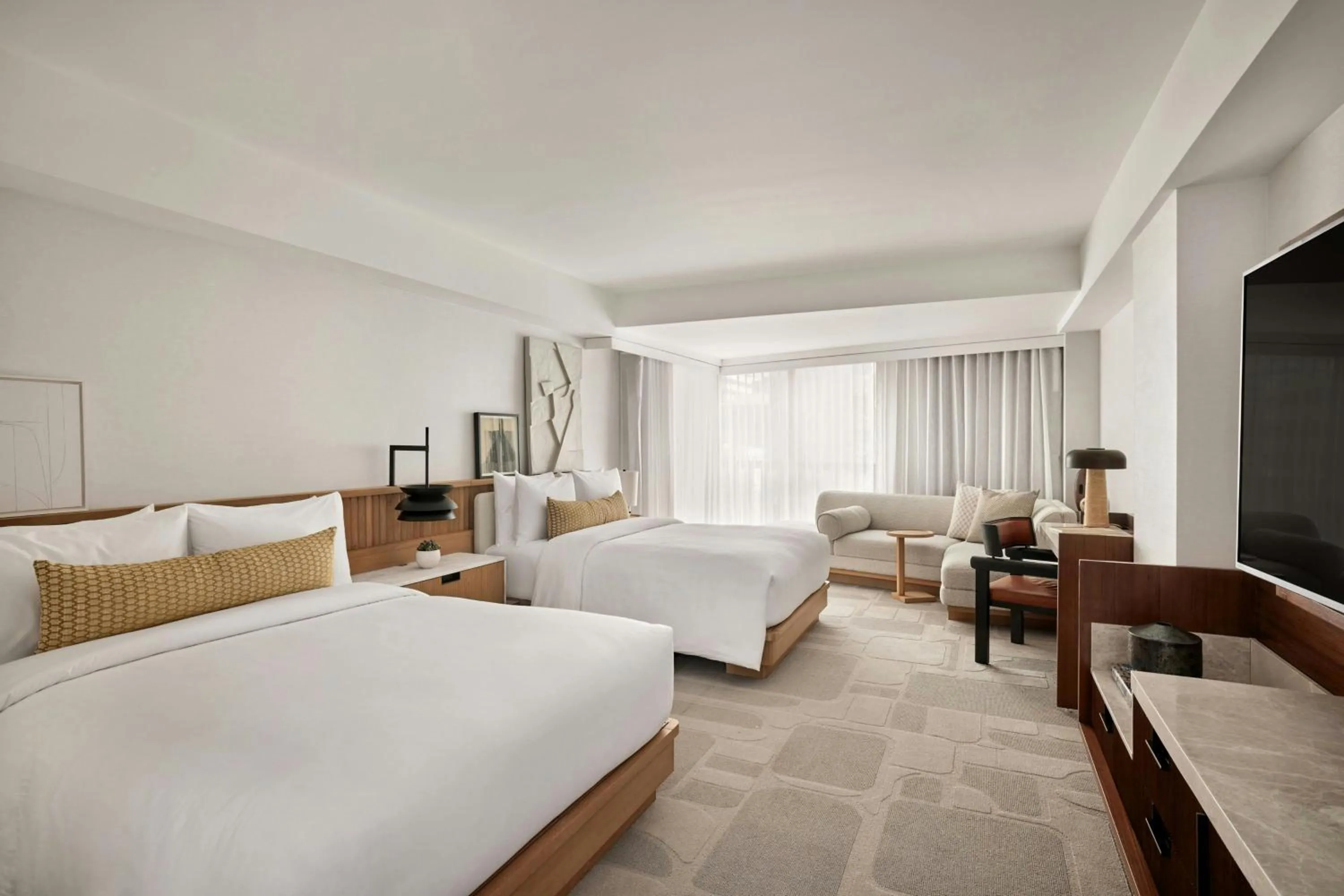 Photo of the whole room, Bed in The Jay, Autograph Collection