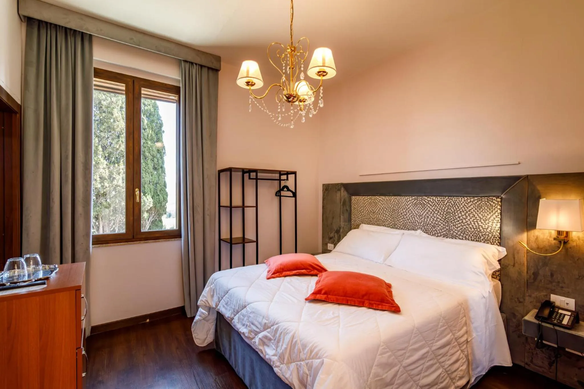 Bed in Villa Lecchi Hotel Wellness