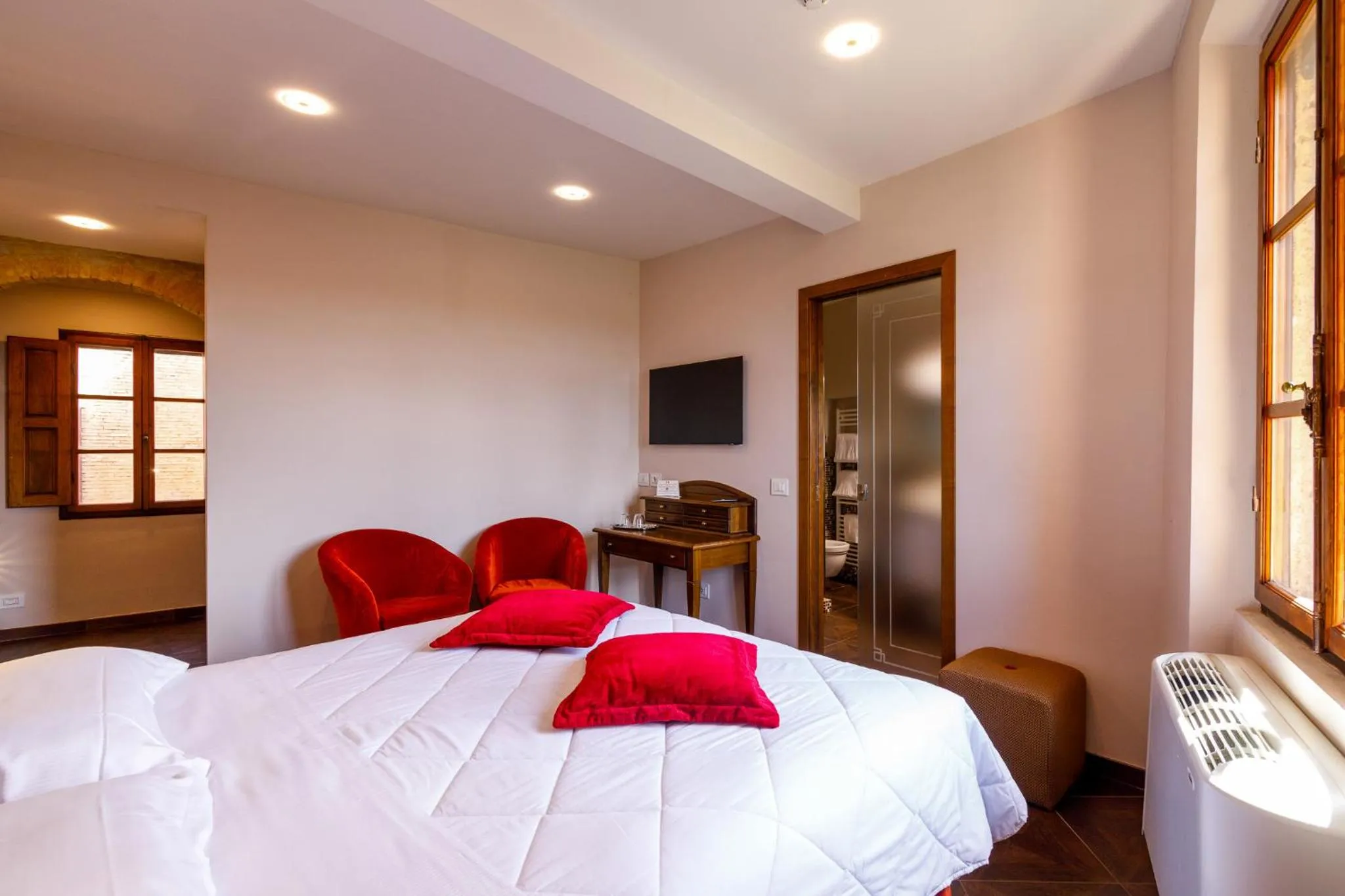 Bed in Villa Lecchi Hotel Wellness