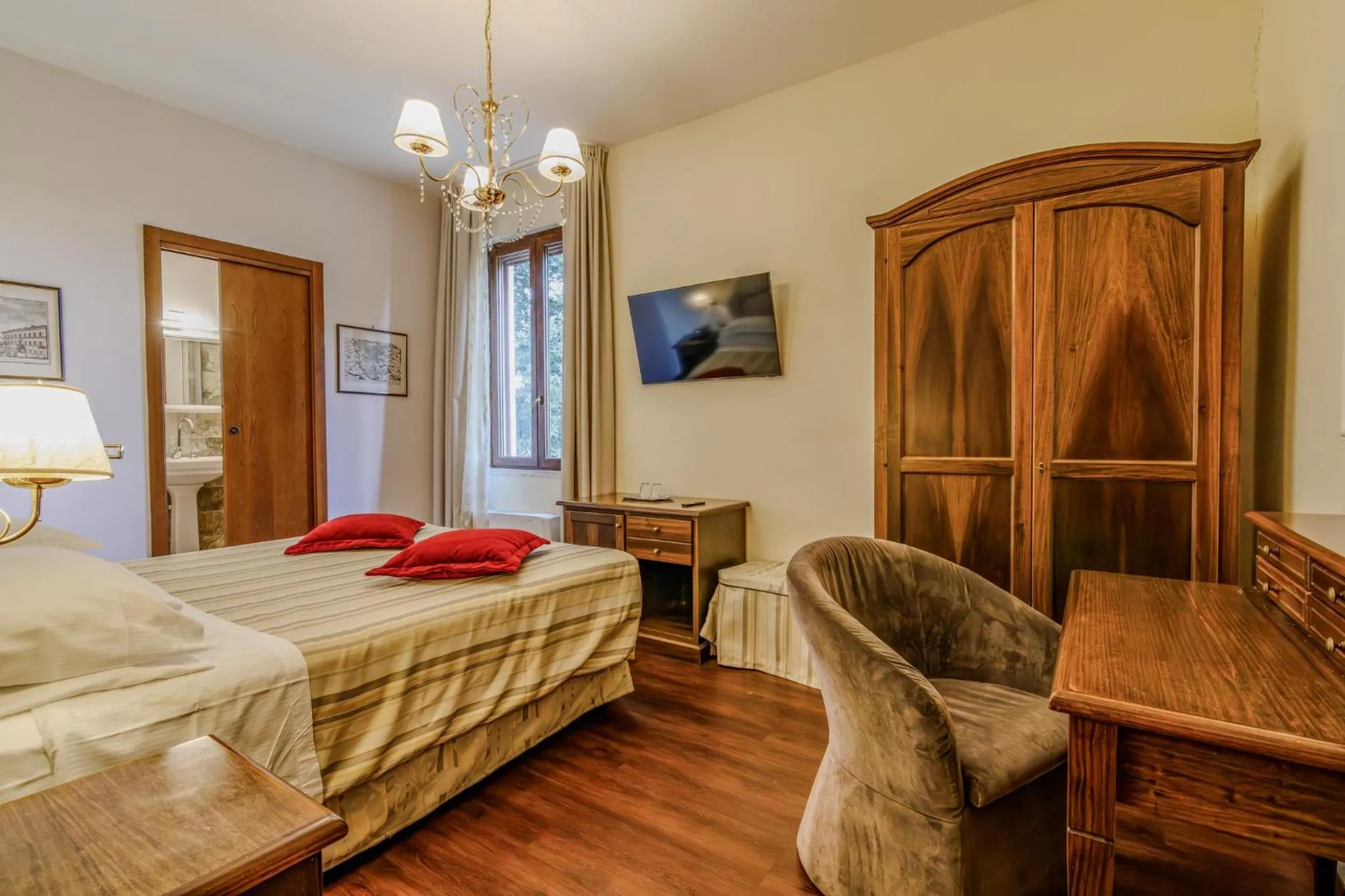 Bed in Villa Lecchi Hotel Wellness