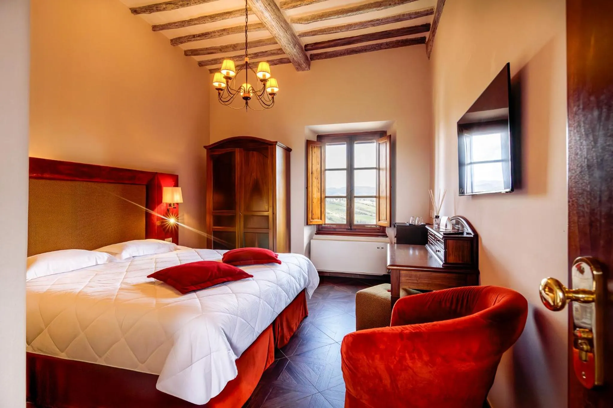 Bed in Villa Lecchi Hotel Wellness