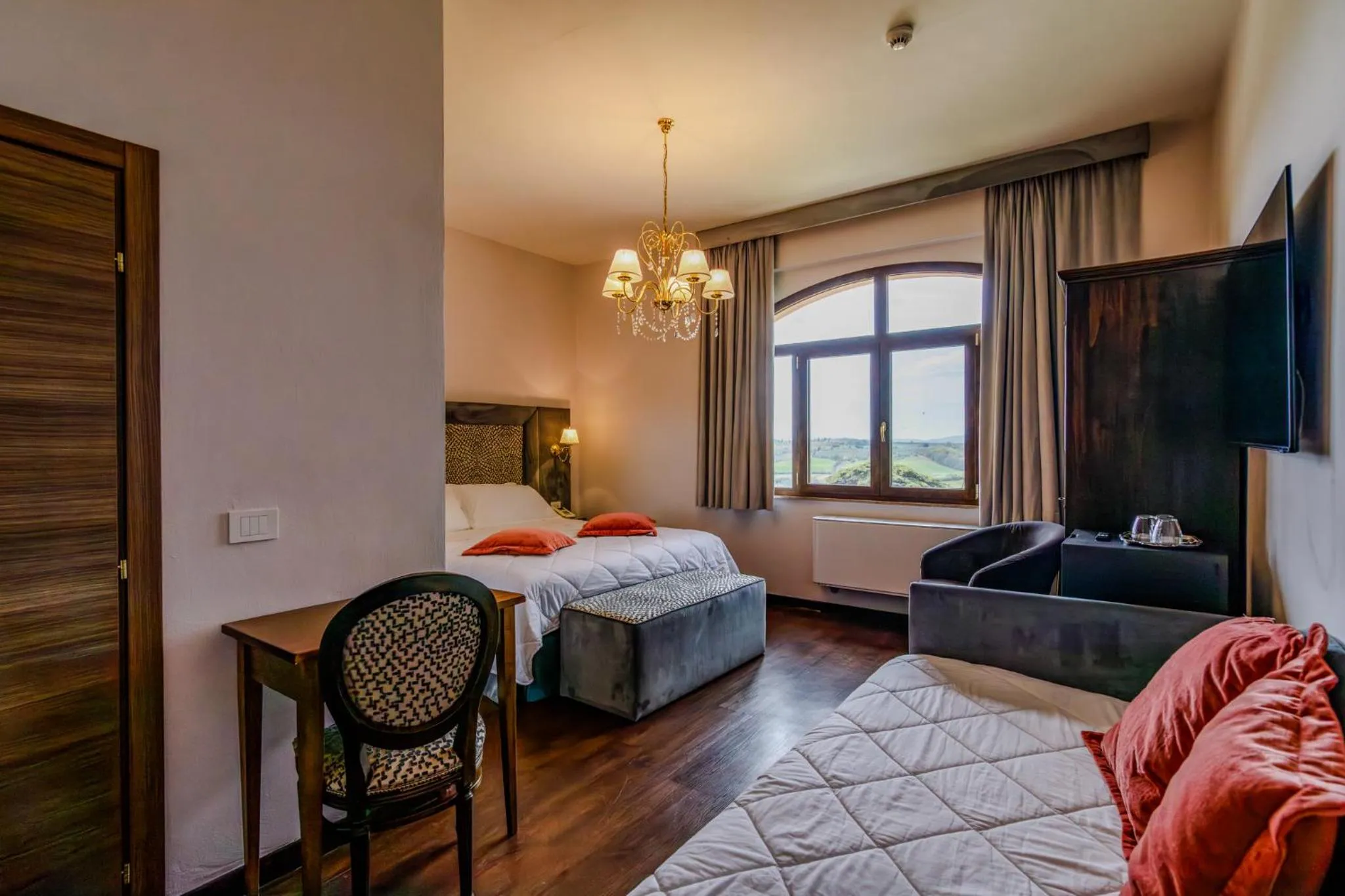 Bed in Villa Lecchi Hotel Wellness