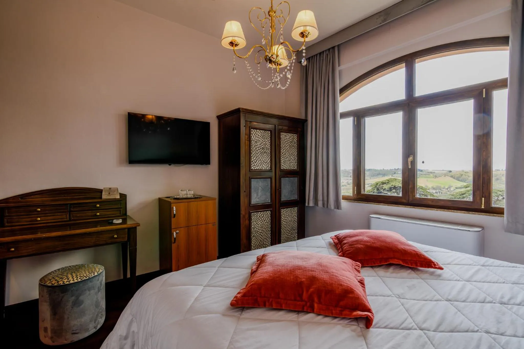 Bed in Villa Lecchi Hotel Wellness