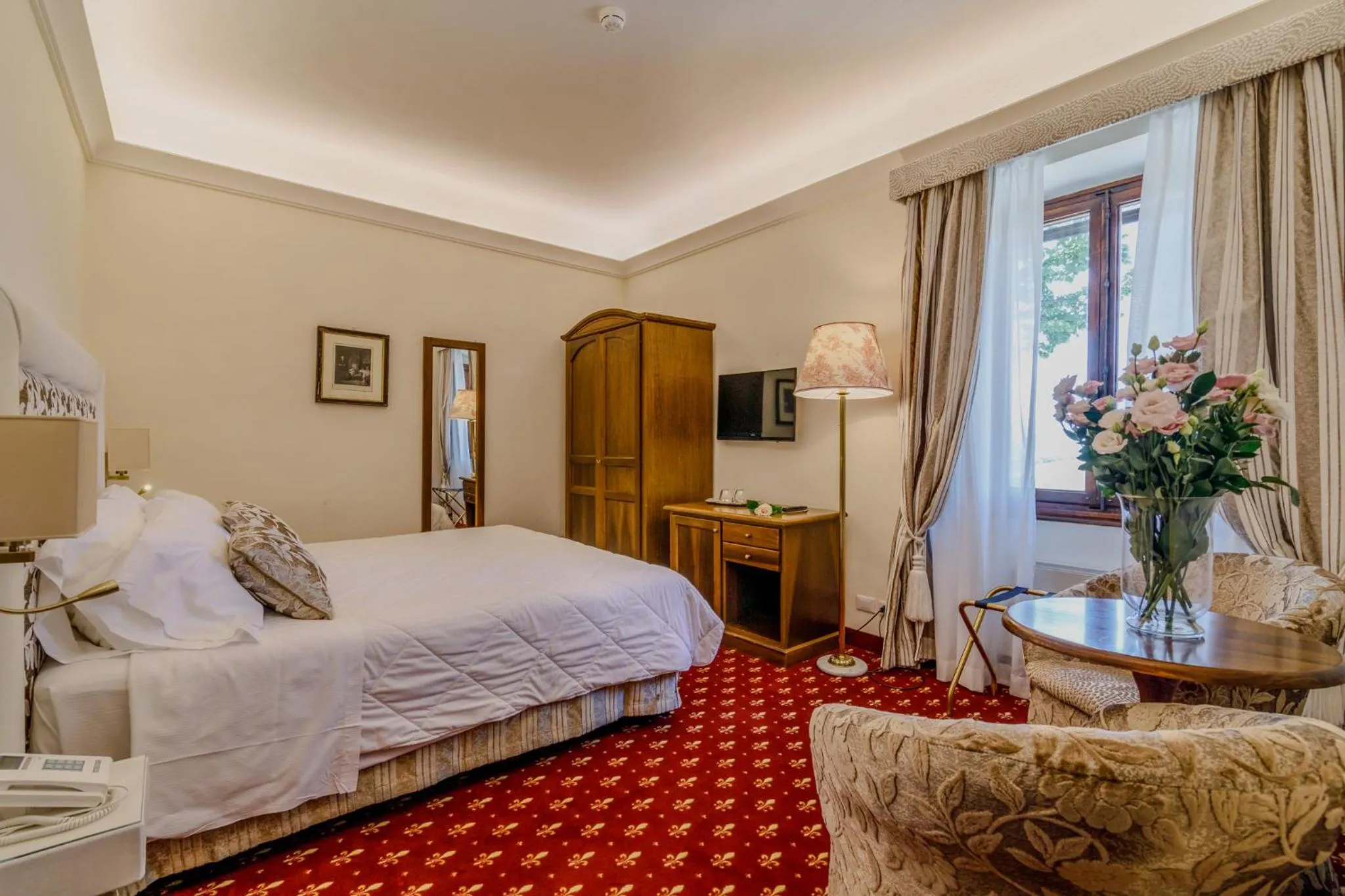 Bed in Villa Lecchi Hotel Wellness
