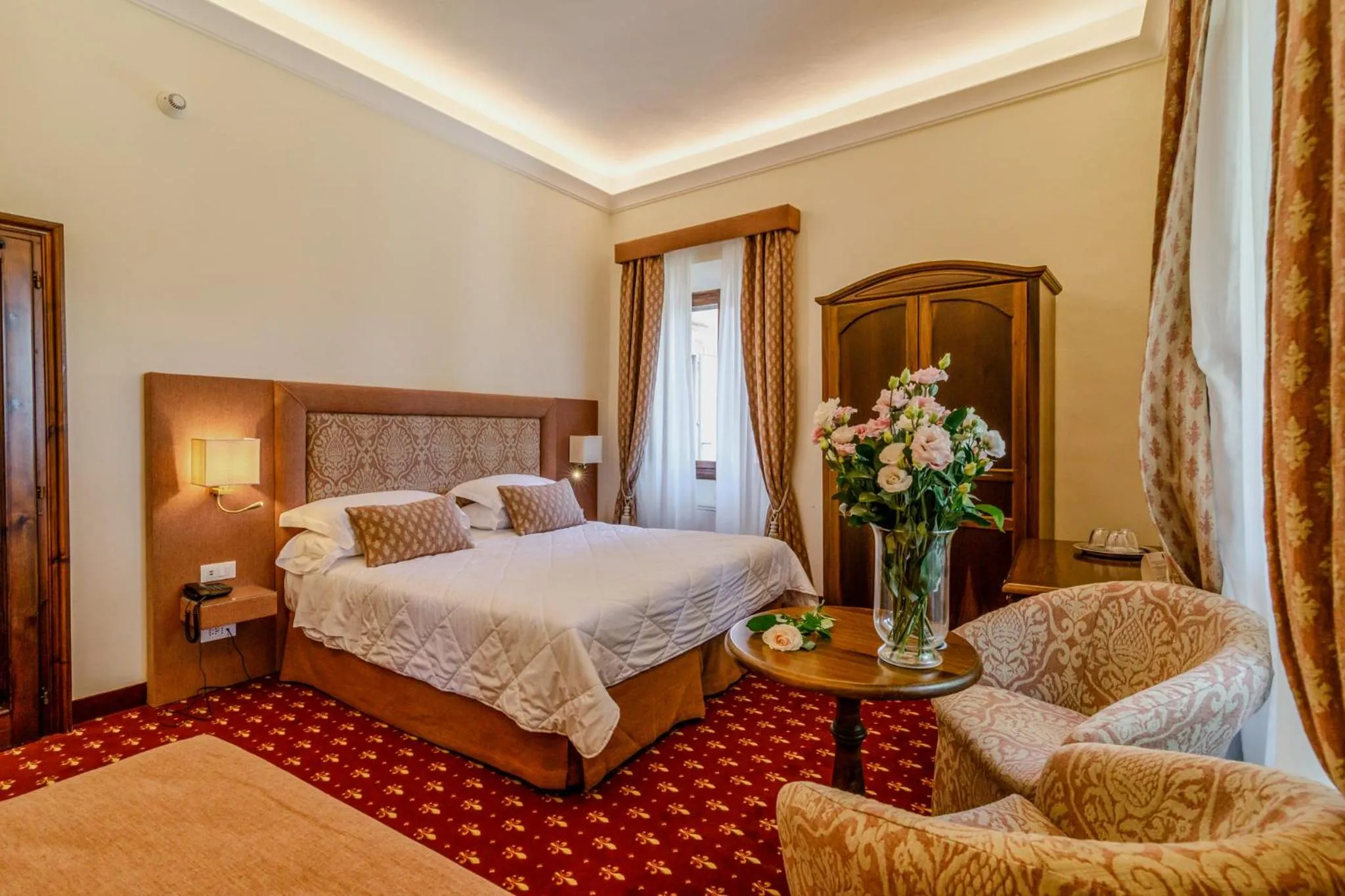 Bed in Villa Lecchi Hotel Wellness