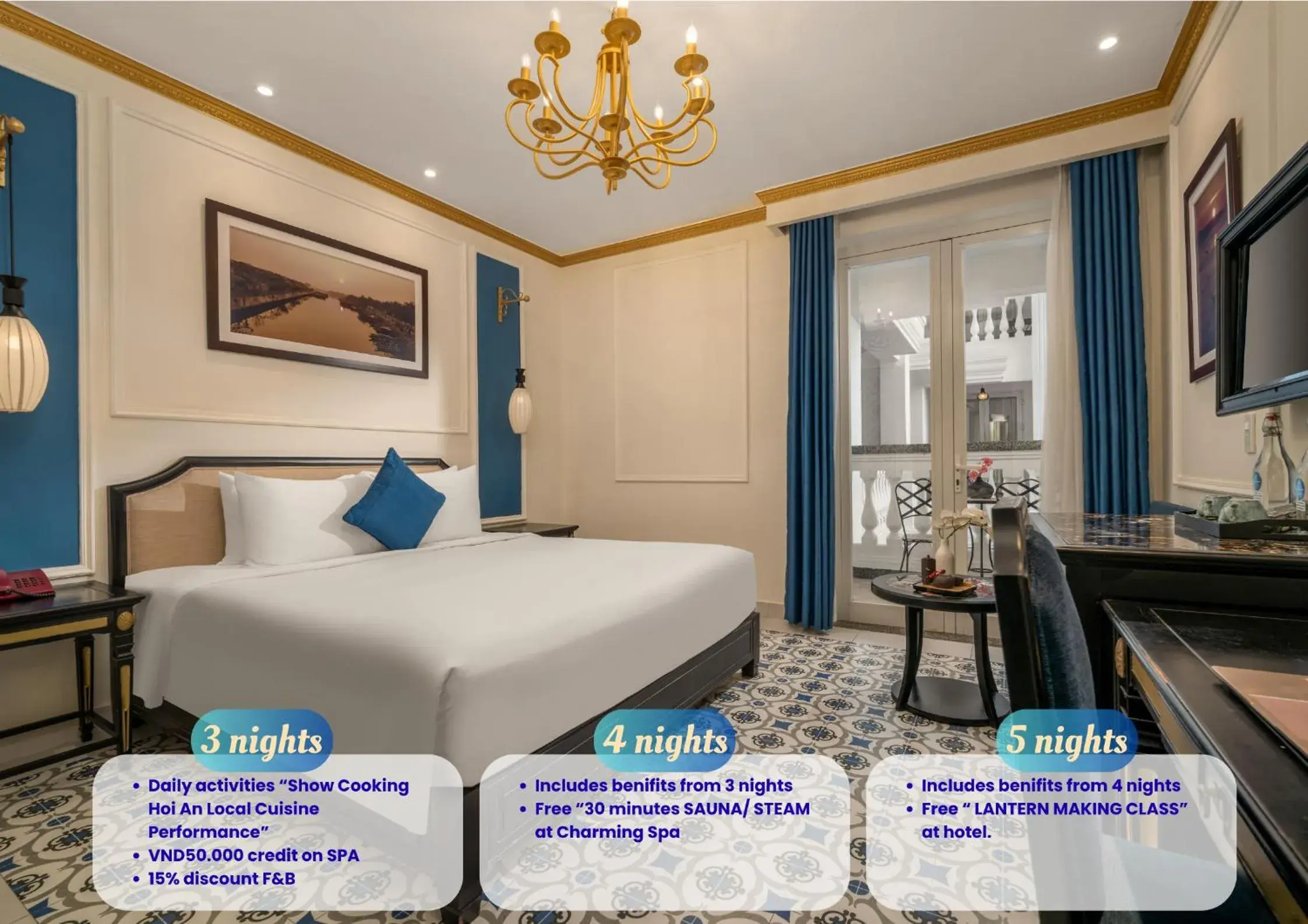 Superior Room Balcony & Pool View in Hoi An Blue Sky Boutique Hotel & Spa Superior Room Balcony & Pool View in Hoi An Blue Sky Boutique Hotel & Spa