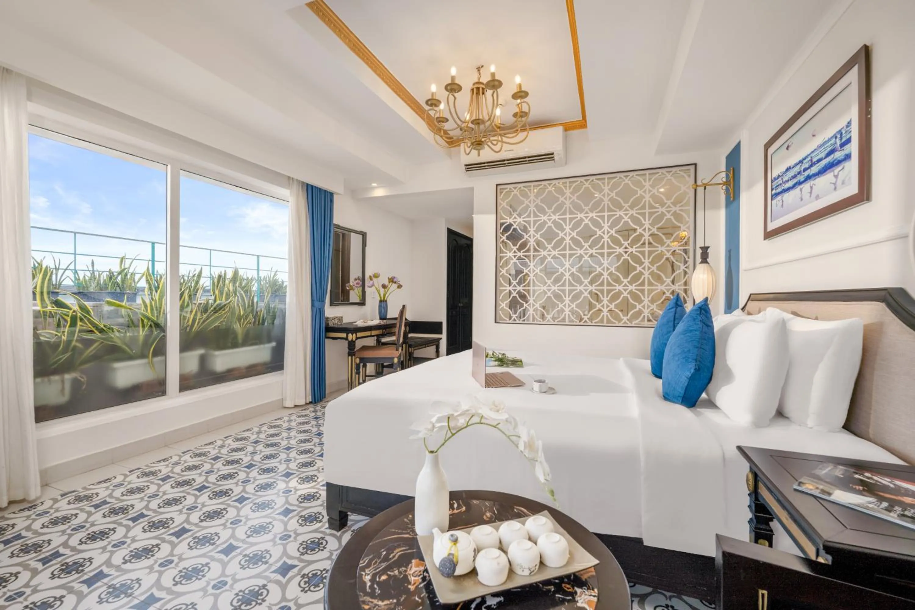 Bed in Hoi An Blue Sky Boutique Hotel & Spa