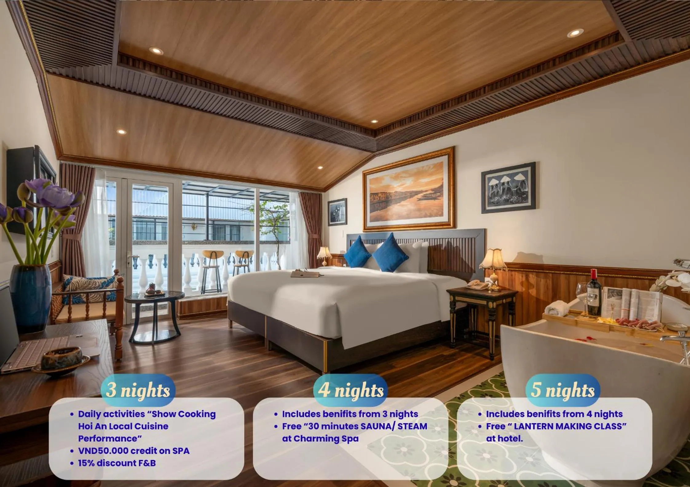 Bedroom, Bed in Hoi An Blue Sky Boutique Hotel & Spa