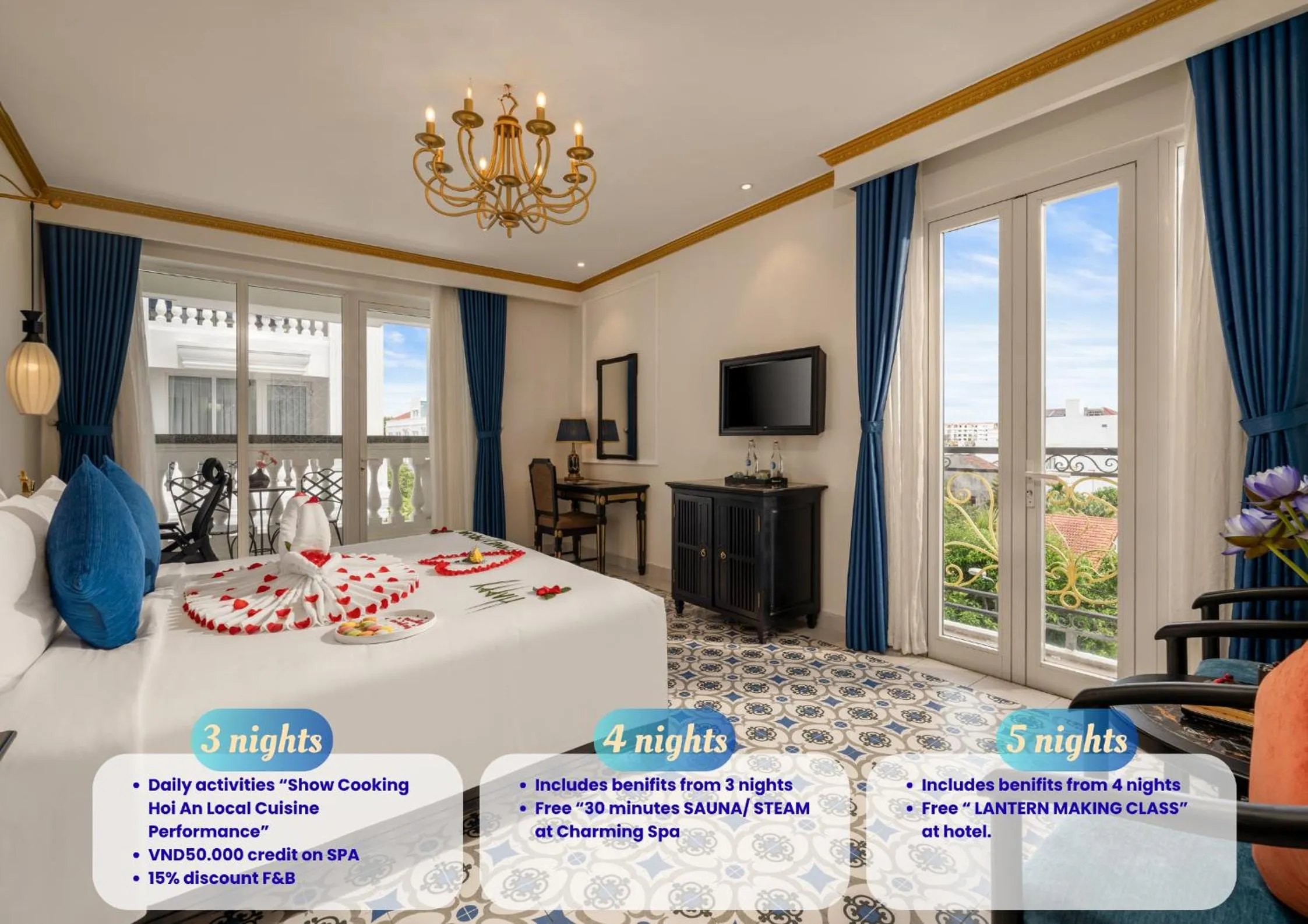 Bedroom, Bed in Hoi An Blue Sky Boutique Hotel & Spa