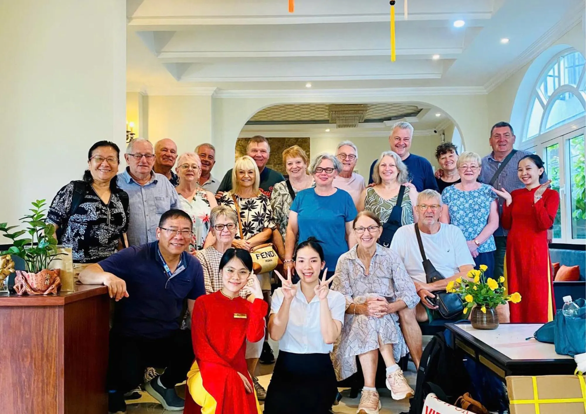 group of guests in Hoi An Blue Sky Boutique Hotel & Spa